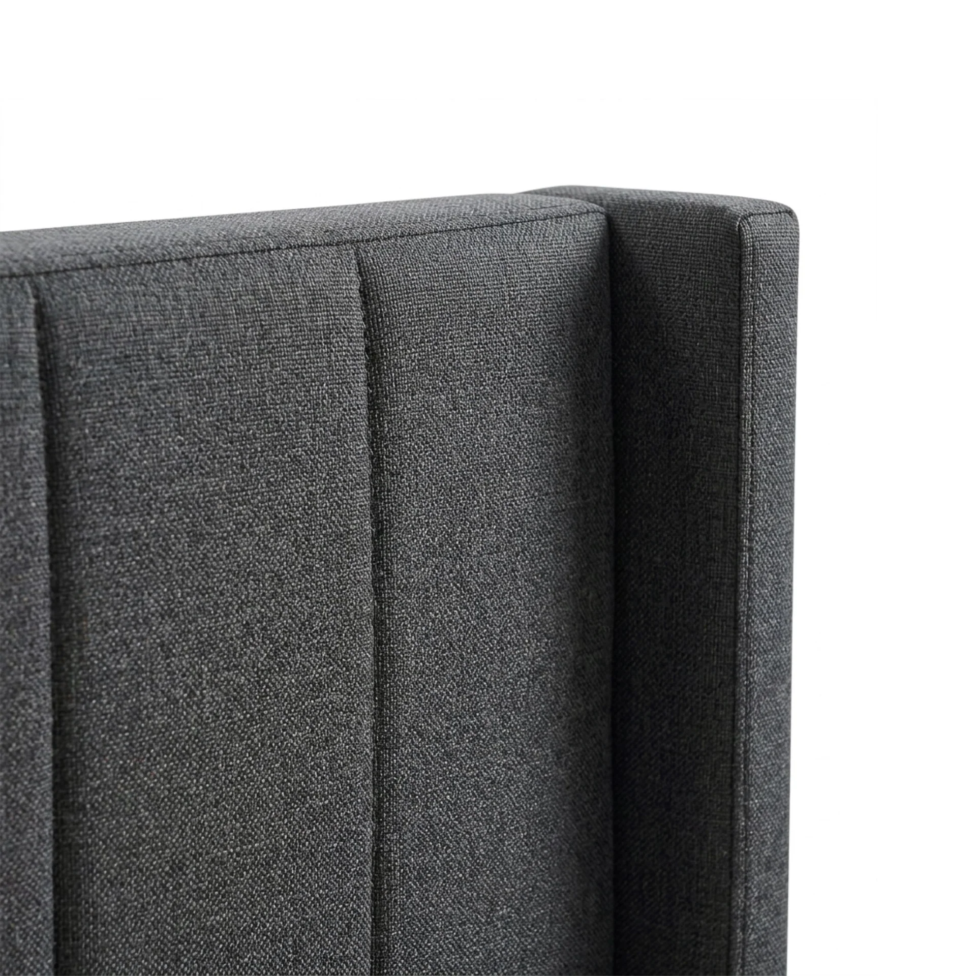 Linden Double Bed Frame - Dark Grey - Image 11