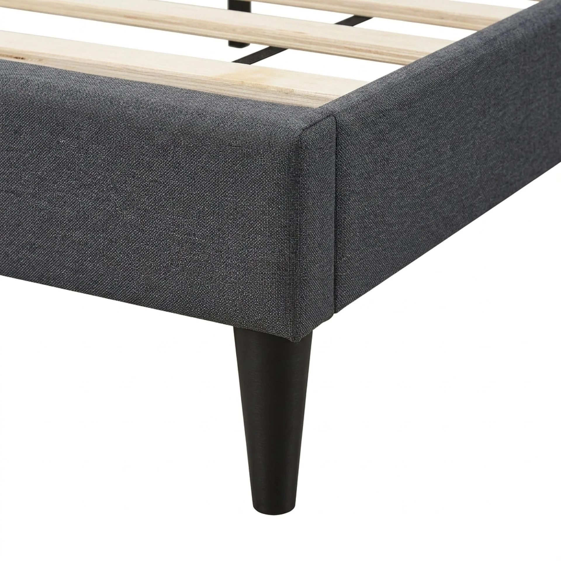 Linden Queen Bed Frame - Dark Grey - Image 12