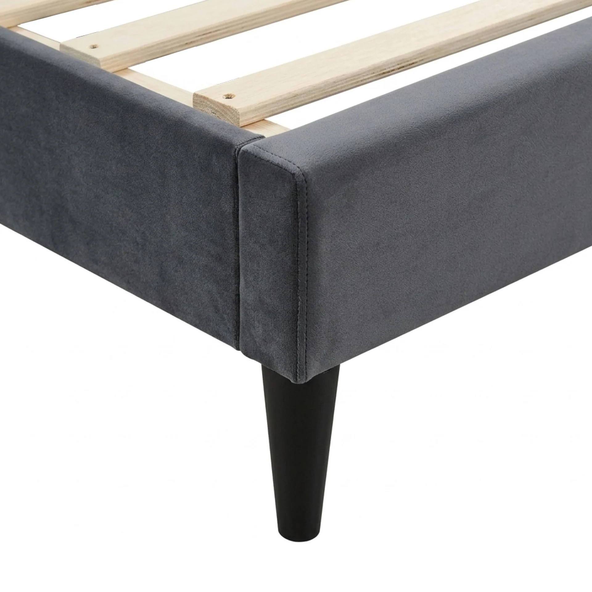 Rowen Double Bed Frame - Charcoal - Image 12