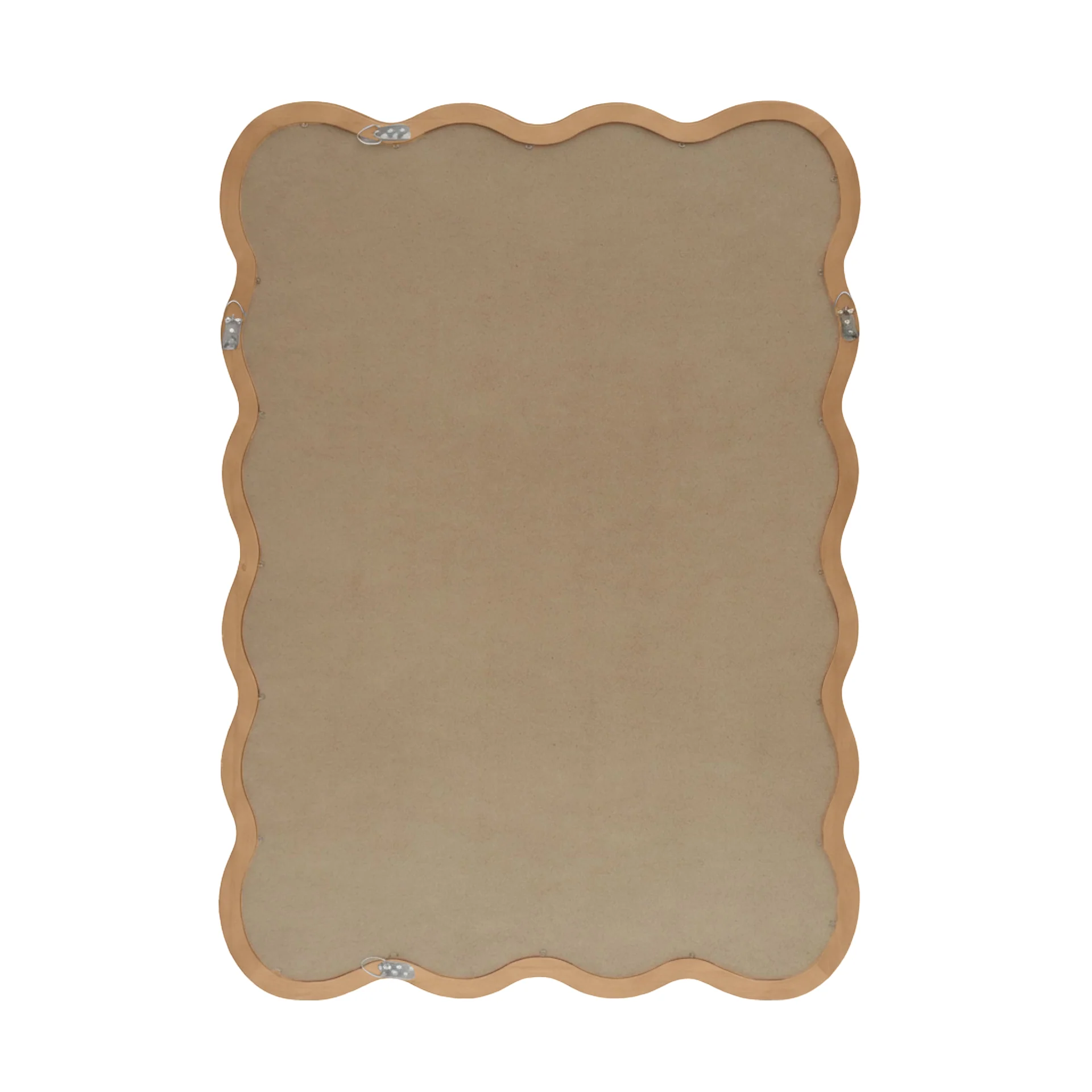 Ripple Wavy Wooden Wall Mirror 91CM - Warm Walnut - Image 30