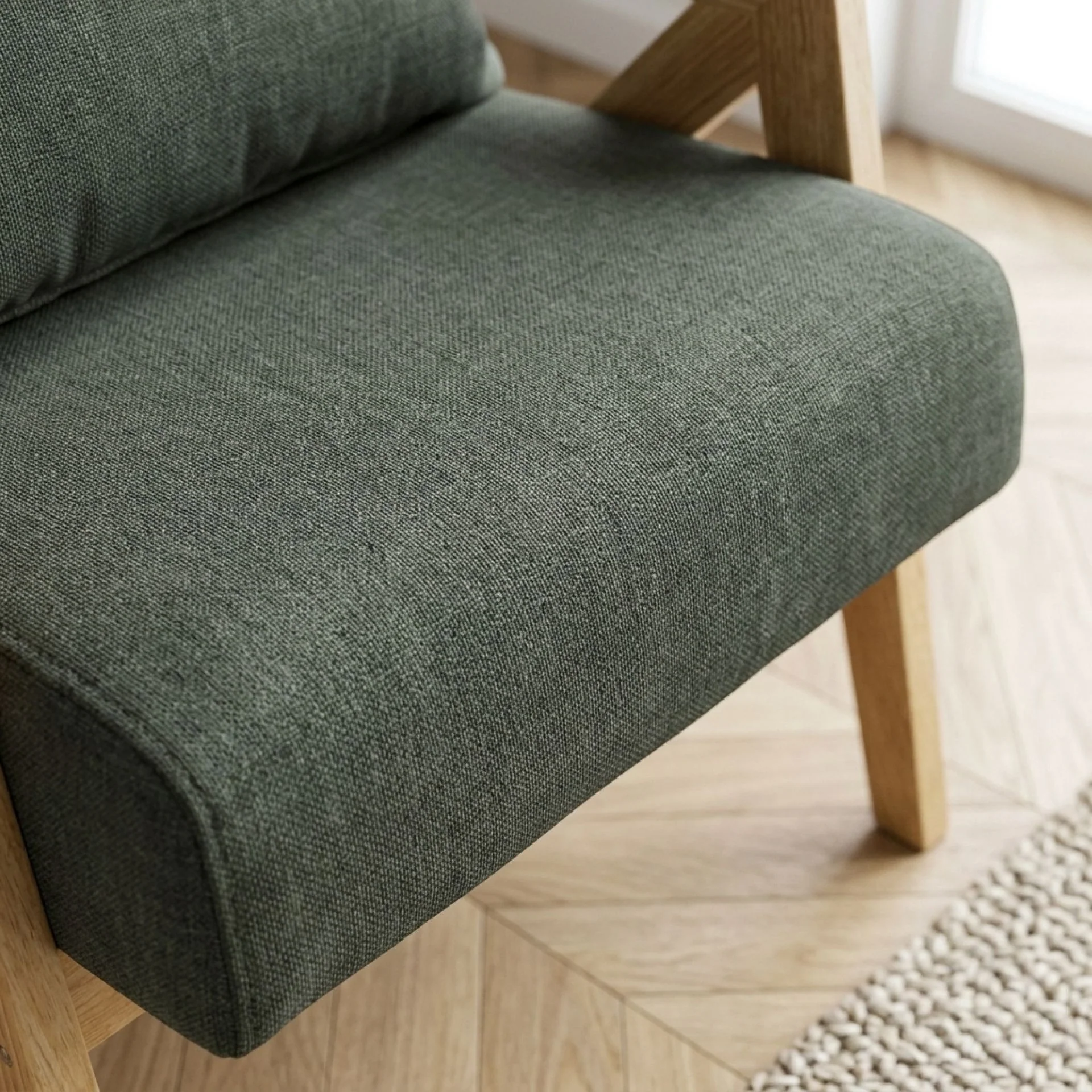 Aalto Velvet Armchair - Dark Green - Image 7