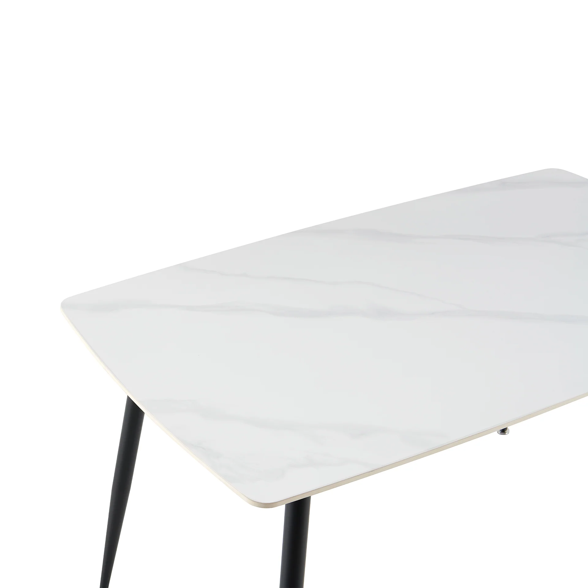 Adley Matt Ceramic Dining Table 140 x 80cm - White - Image 9