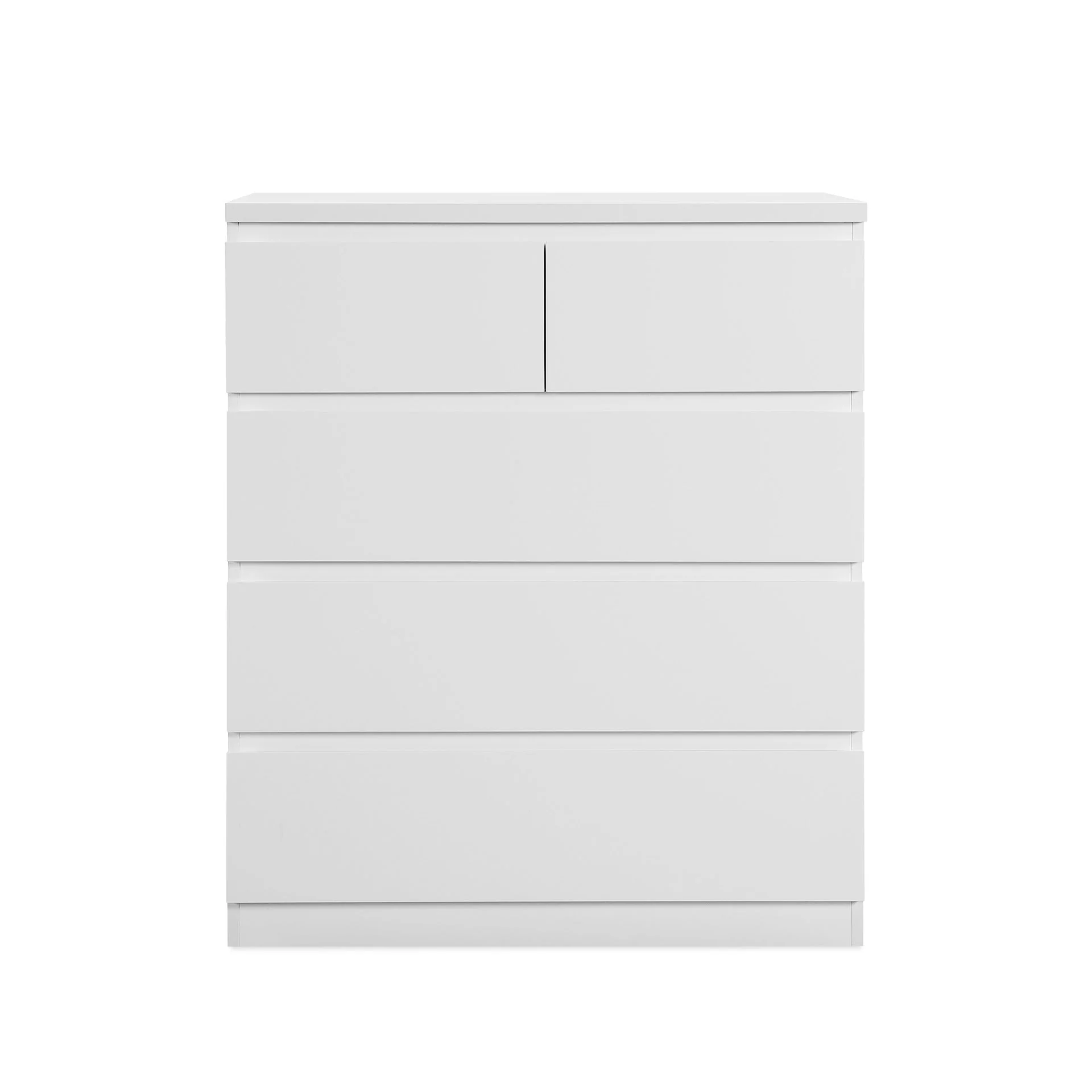 Angeles High Gloss 5 Drawer Tallboy - White - Image 7