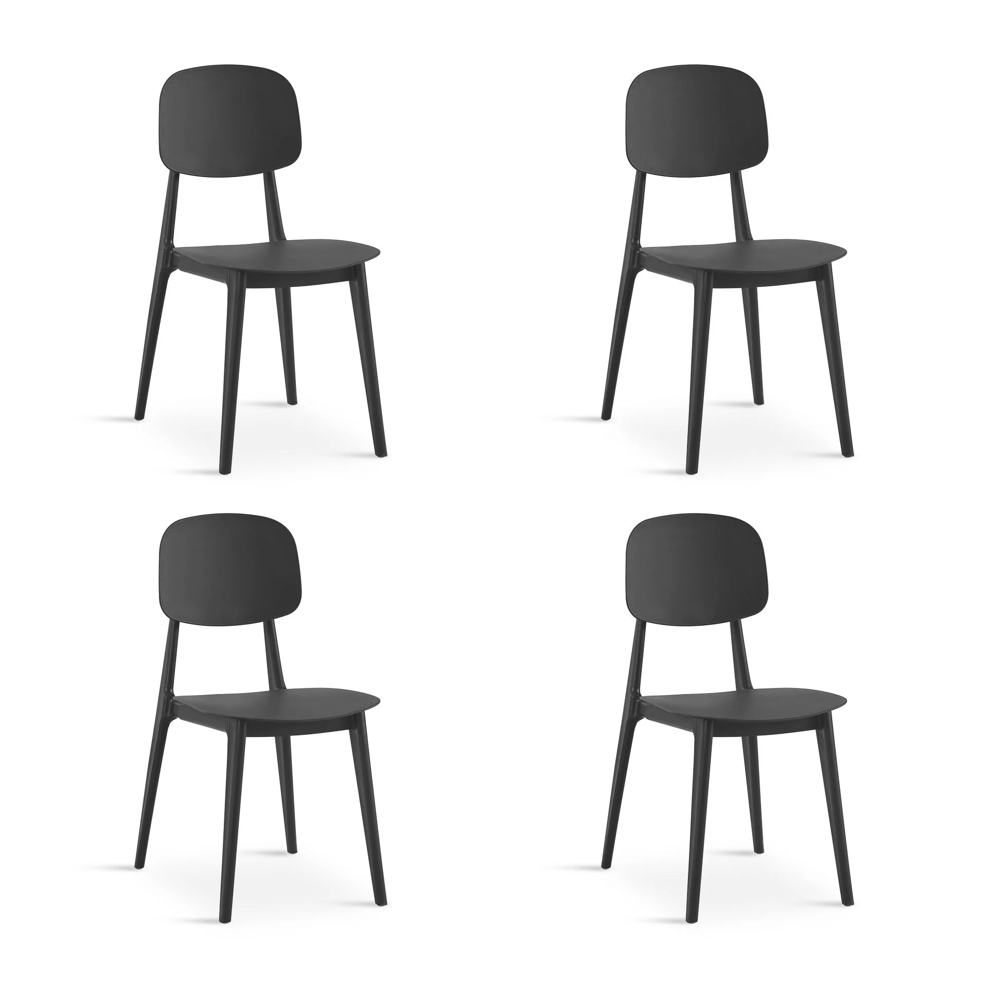 Anthony Dining Chair - Set of 4 - Black - Image 6