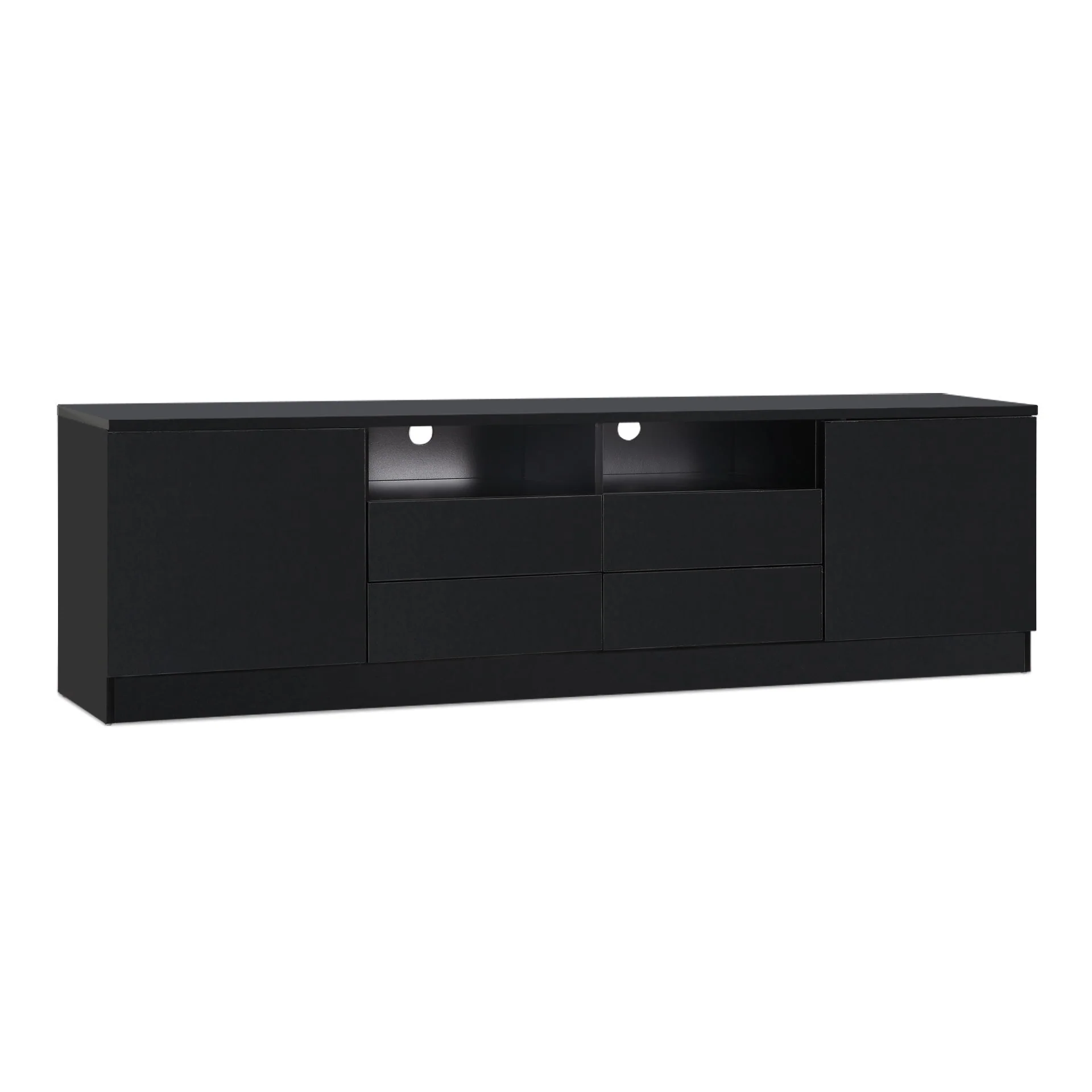 Antler 1.8m Entertainment Unit - Black - Image 10