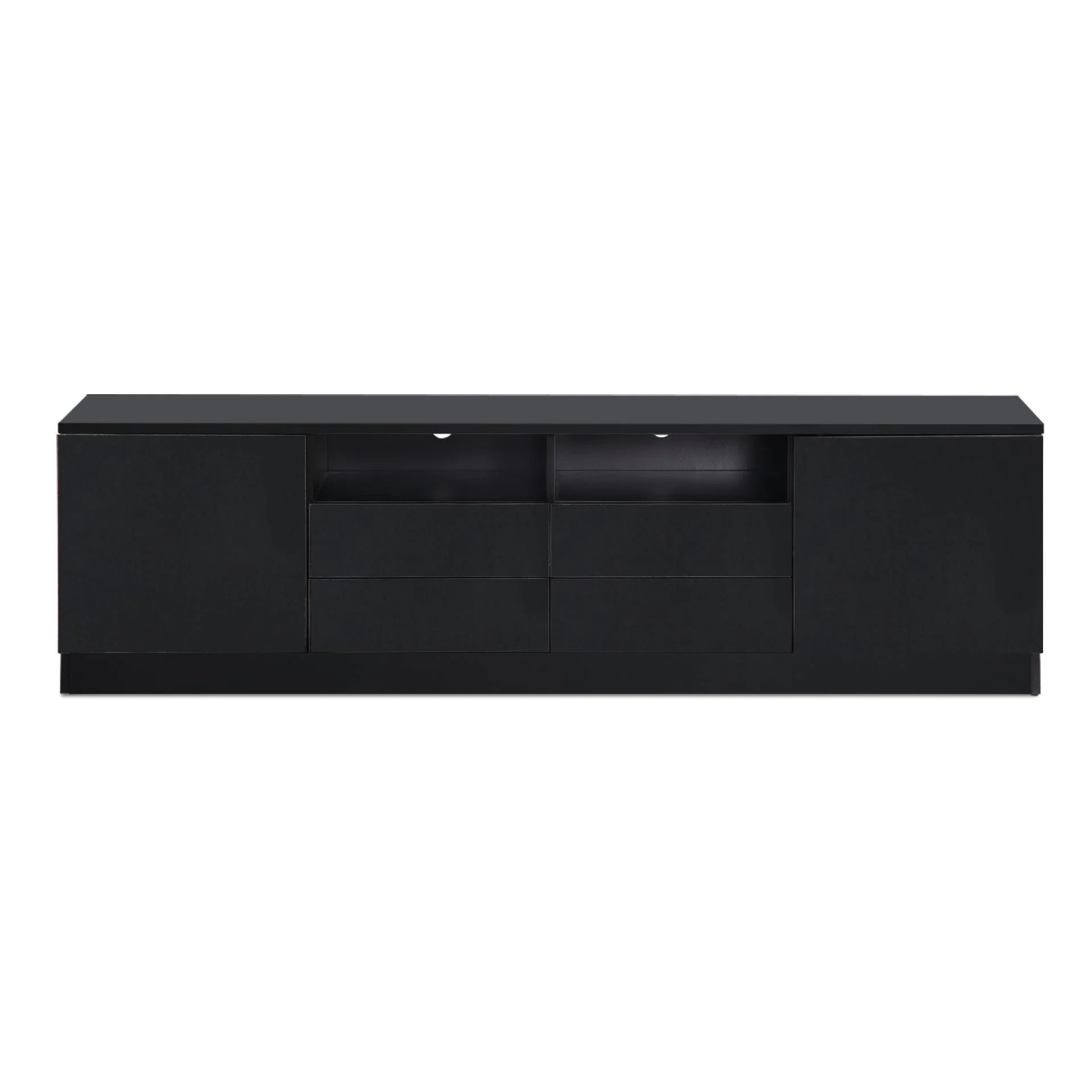 Antler 1.8m Entertainment Unit - Black - Image 9