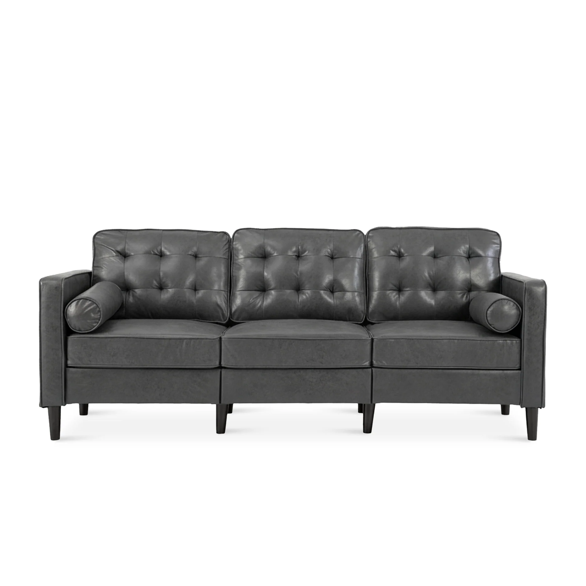 Apex 3 Seater Sofa - Dark Grey - Image 6
