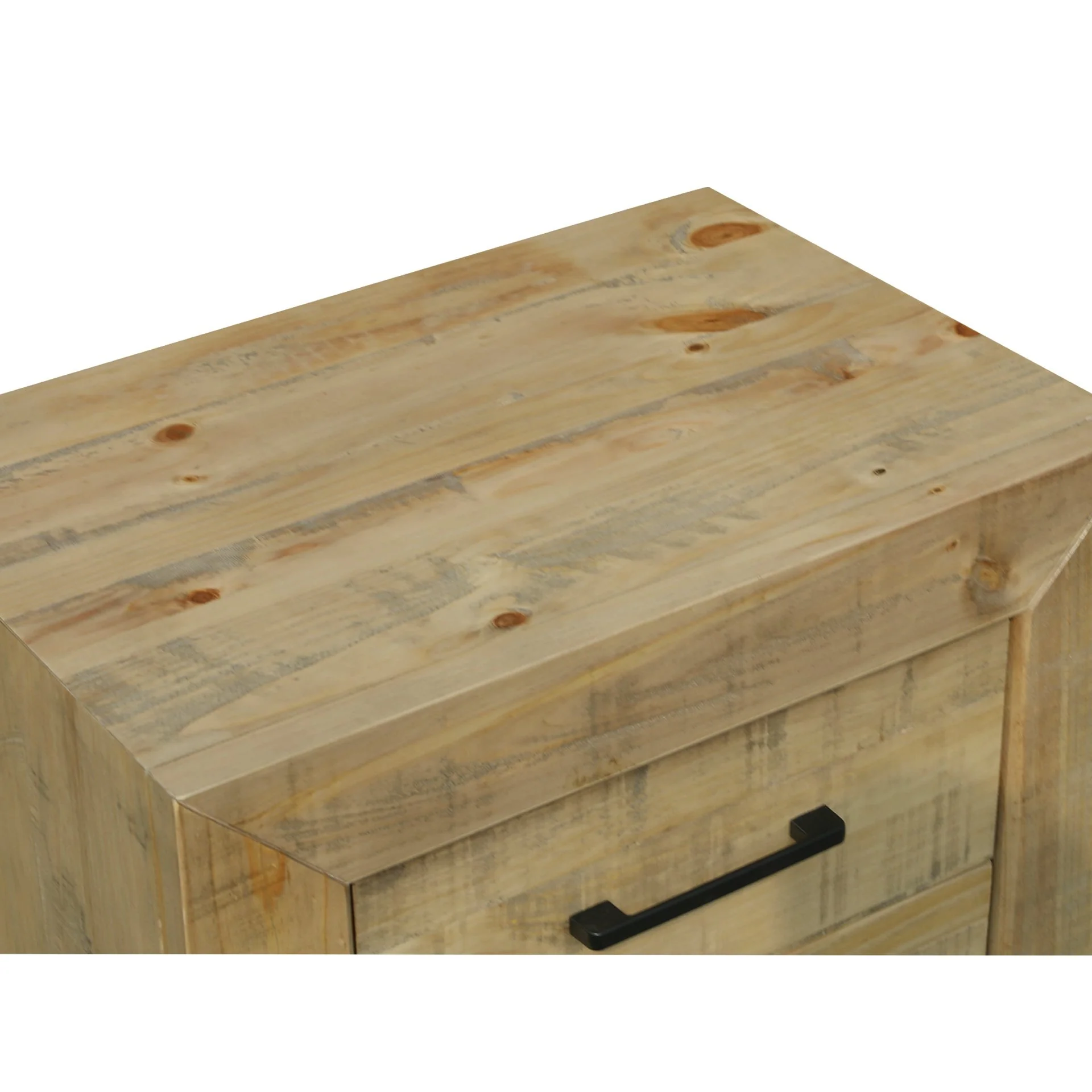 Argento Solid Wood Bedside Table - Delhi - Image 5
