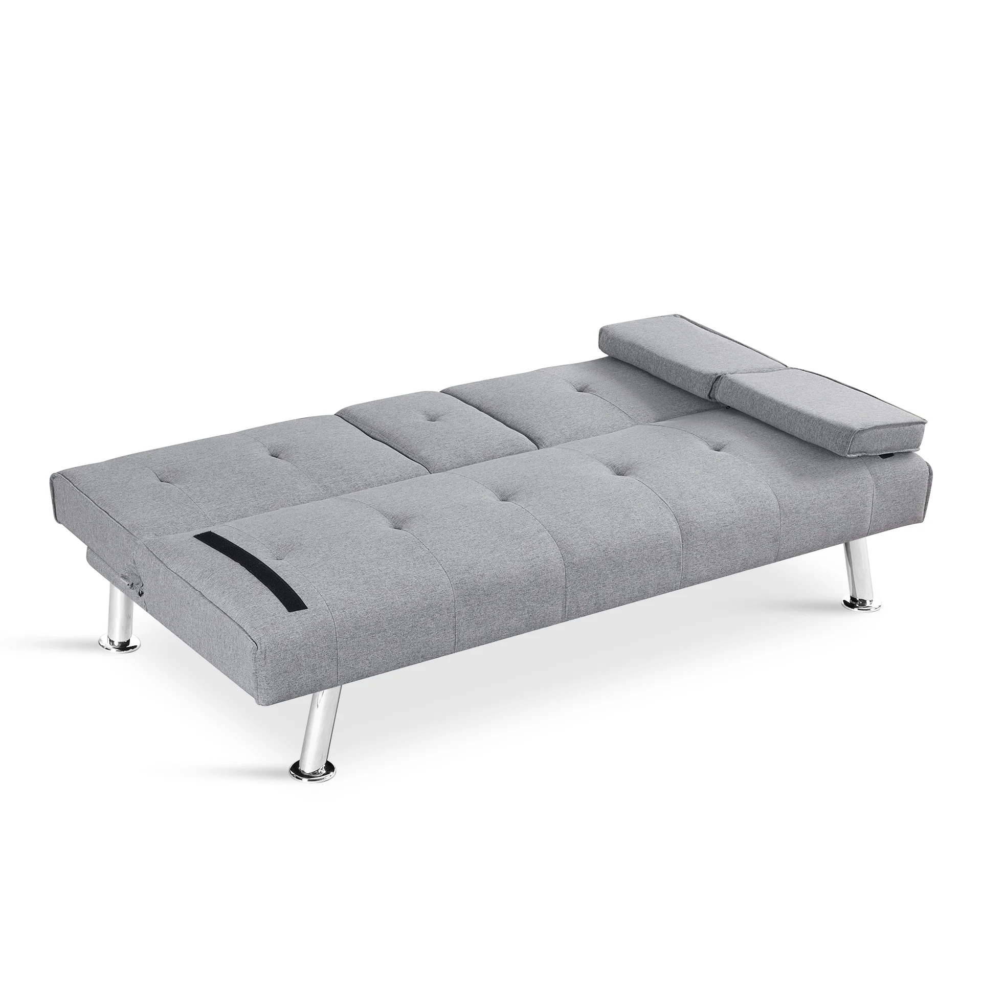 Arleth 3 Seater Sofa Bed - Light Grey - Image 13