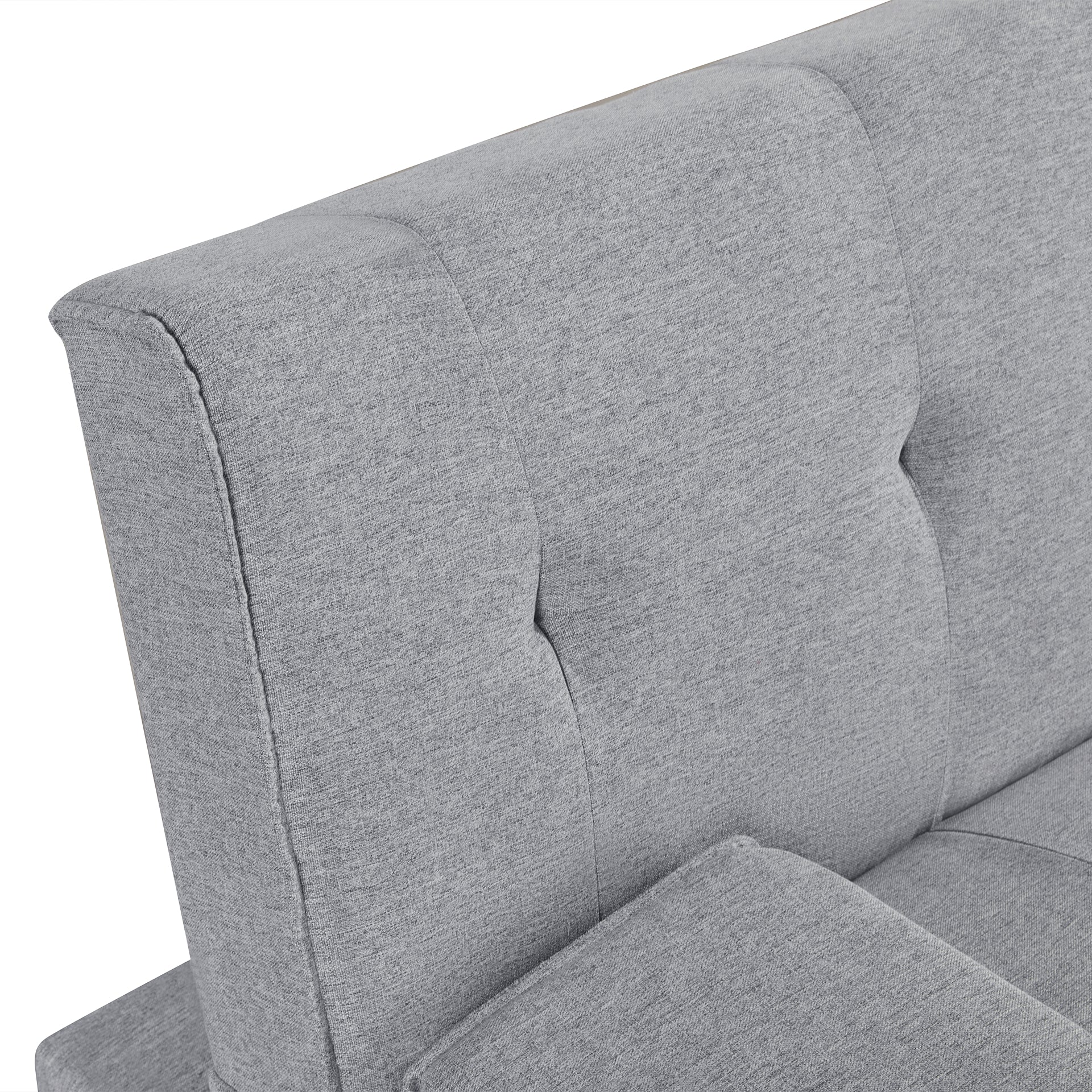 Arleth 3 Seater Sofa Bed - Light Grey - Image 18