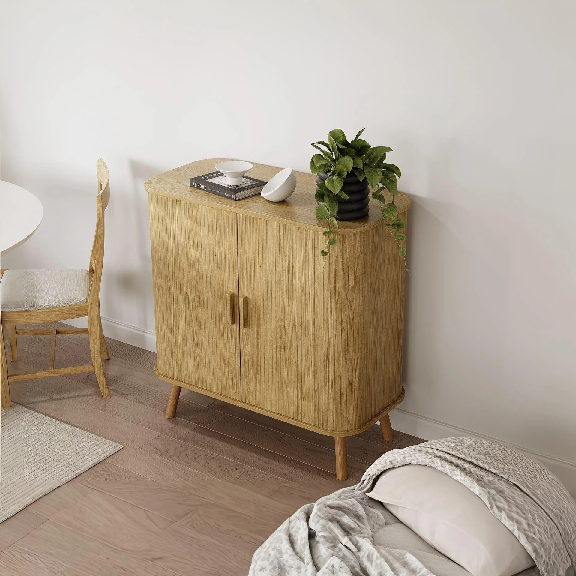 Atlantic 2 Door Cabinet - Natural - Image 3