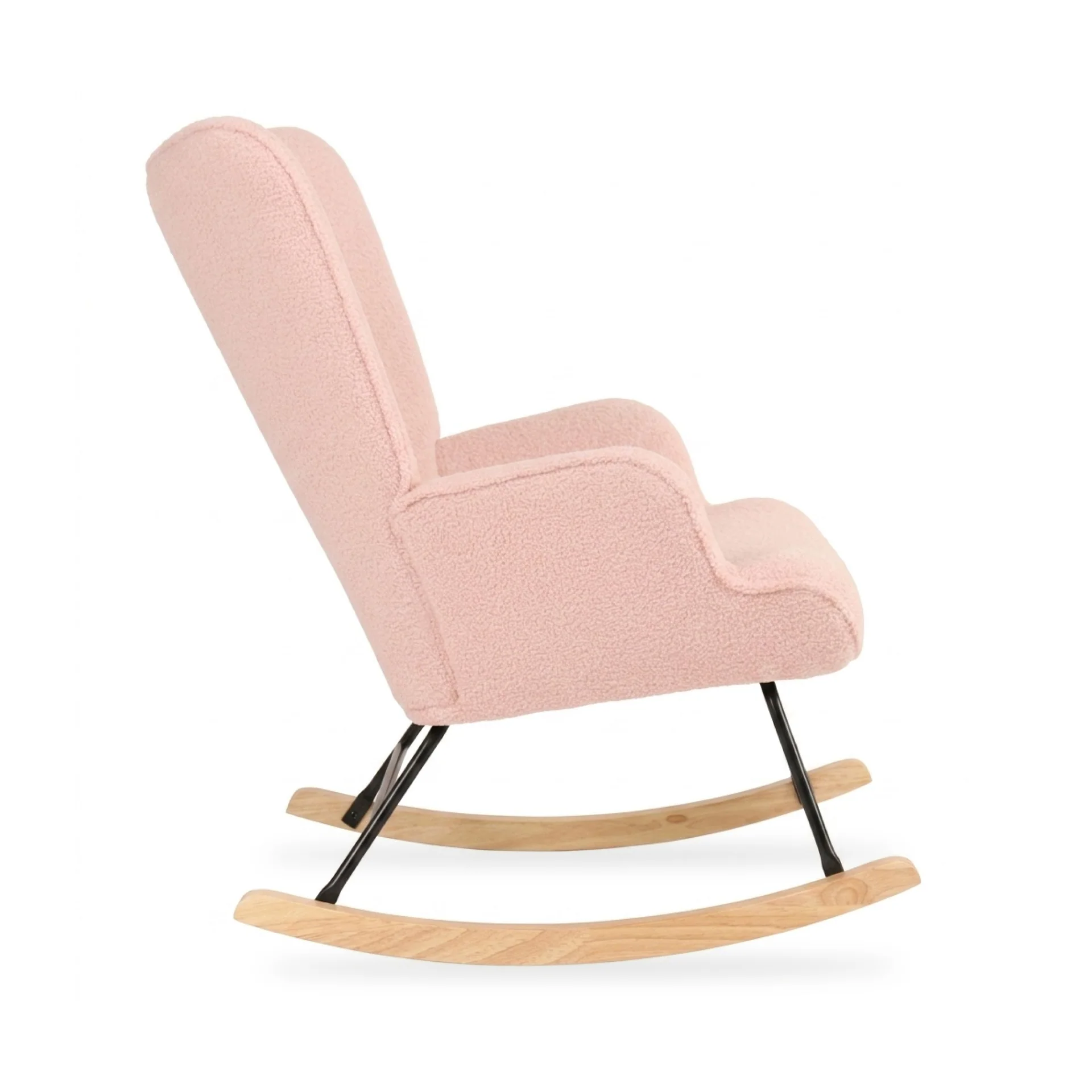 Ava Boucle Rocking Armchair - Pink - Image 10