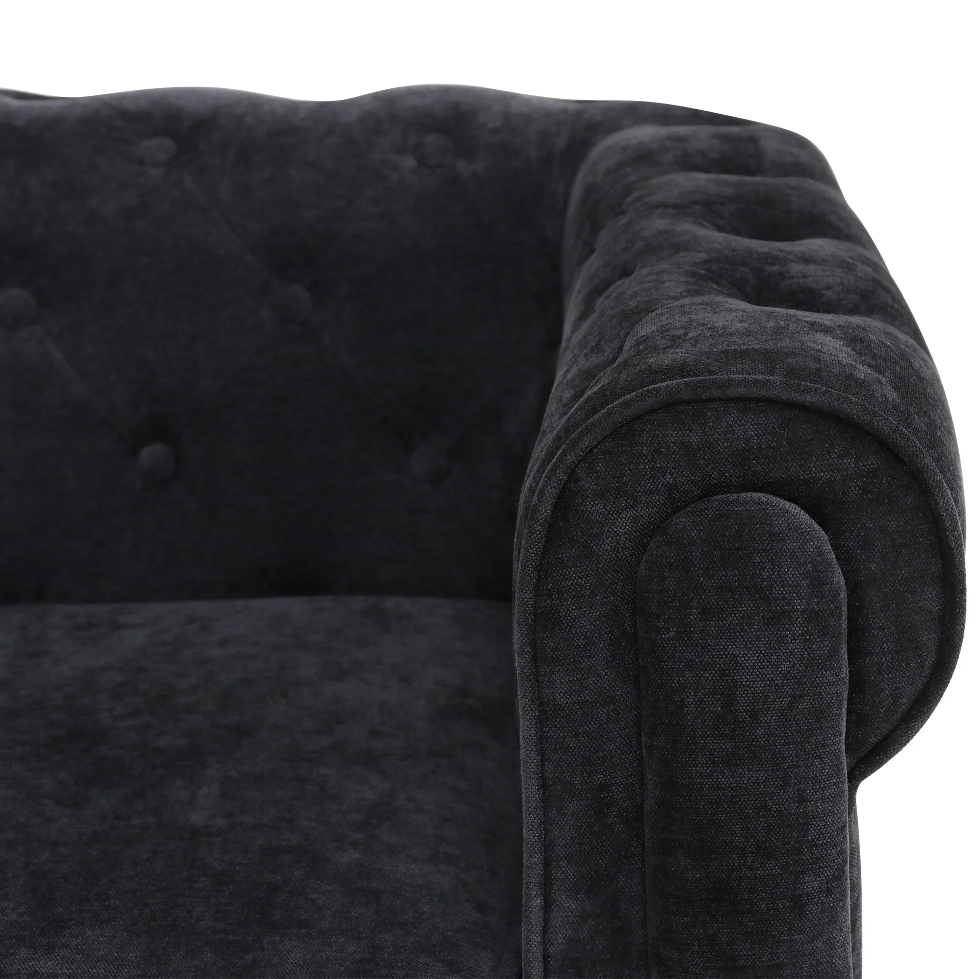 Aviana 2 Seater Sofa - Black - Image 12