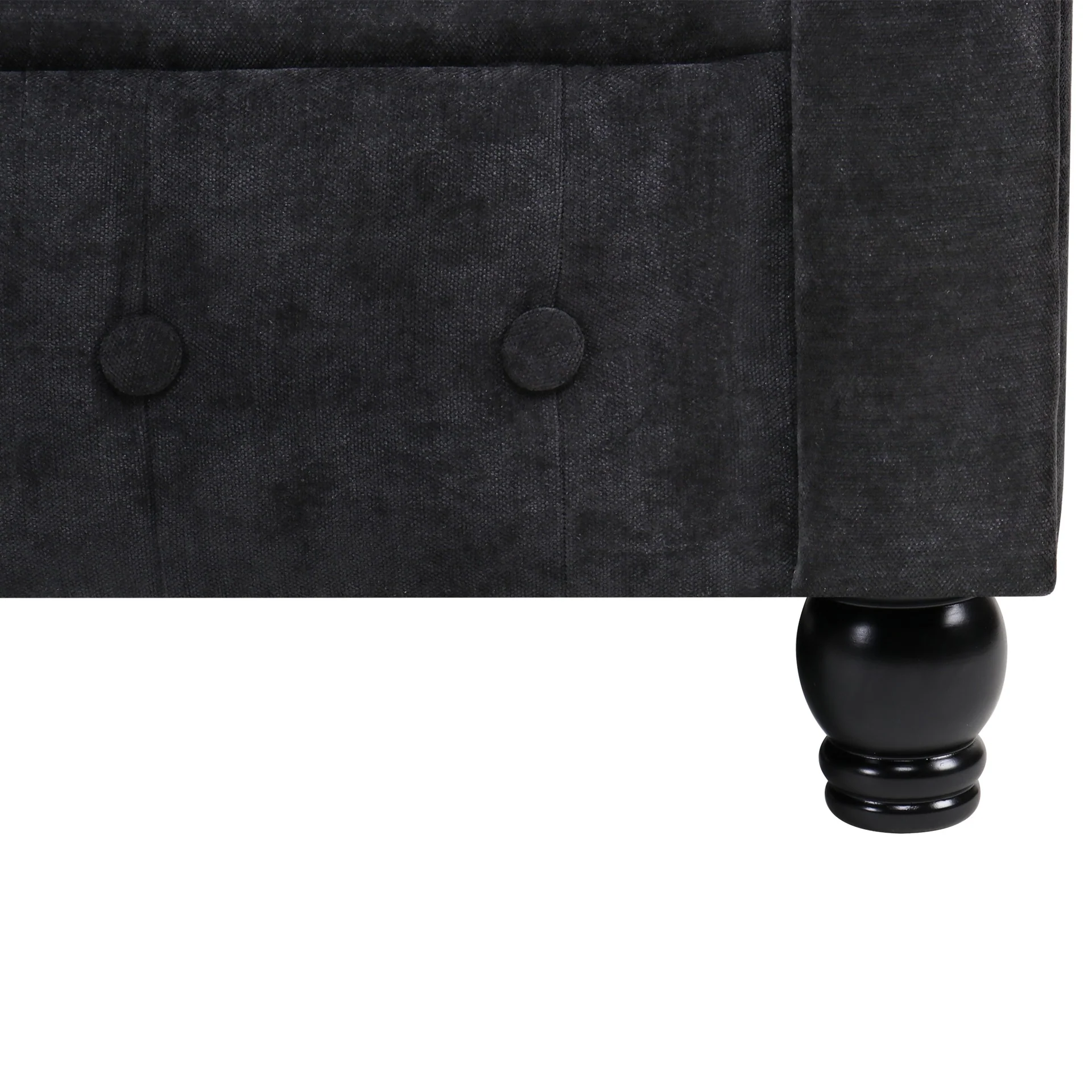 Aviana 2 Seater Sofa - Black - Image 13