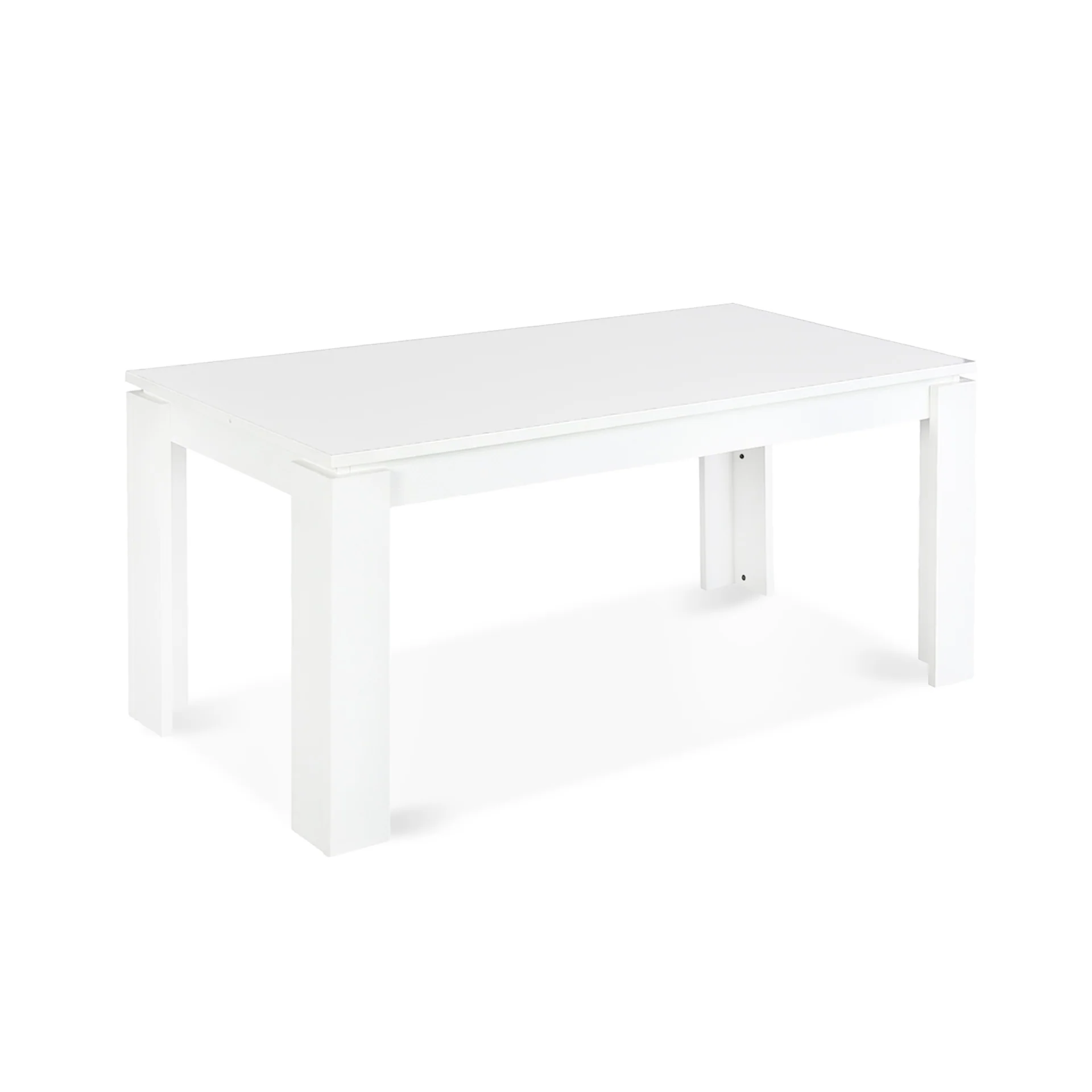 Azar Dining Table Rectangle 160 x 80cm - White - Image 9