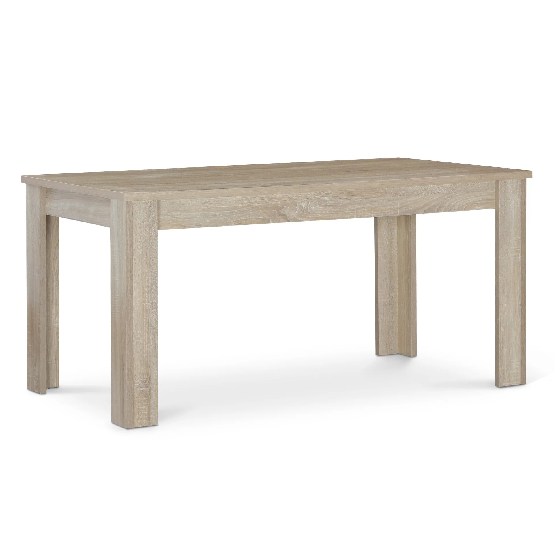 Azar Dining Table Rectangle 160 x 80cm - Oak - Image 7