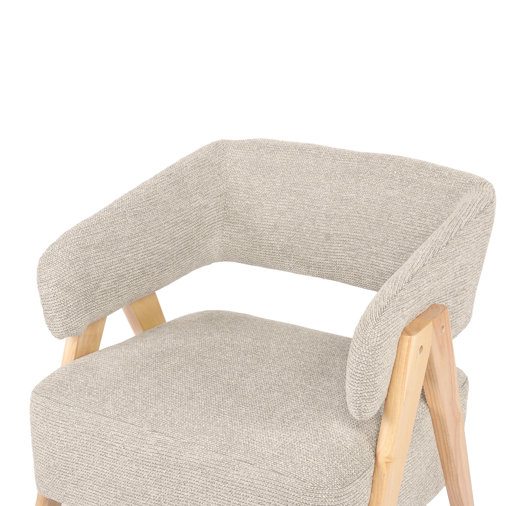 Bark Chenille Armchair - Khaki - Image 12