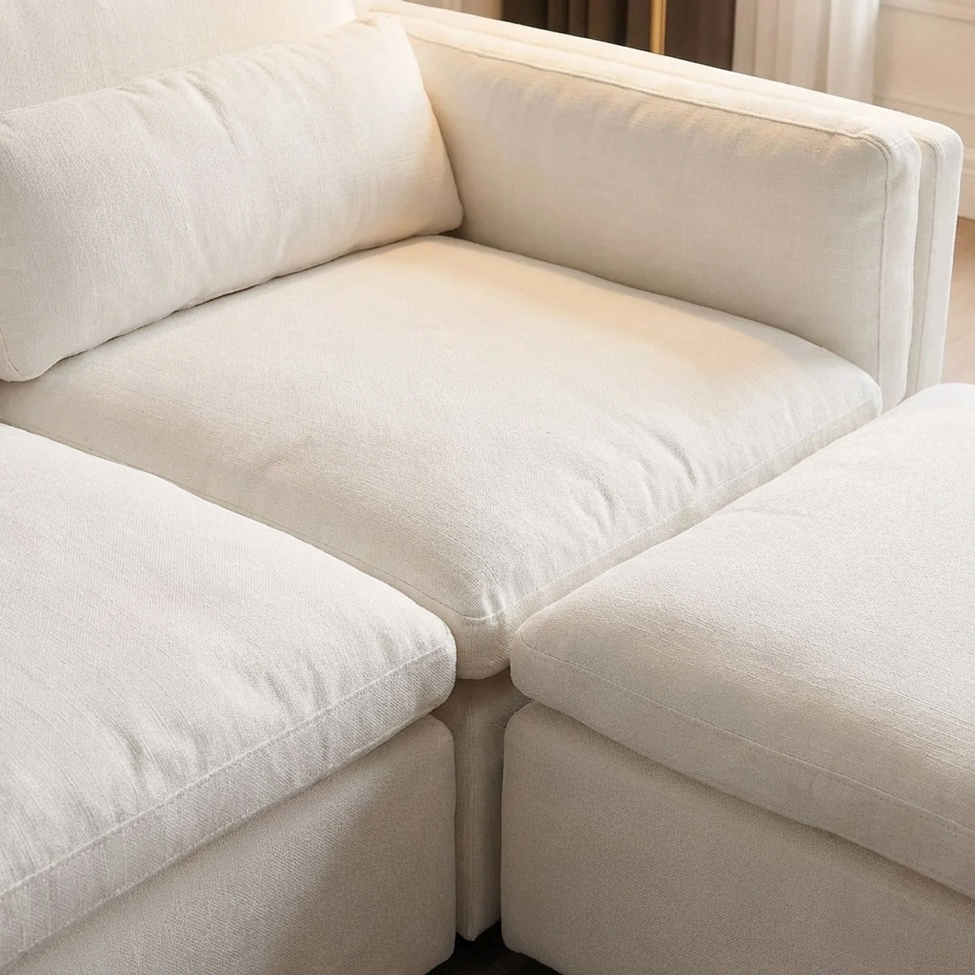 Barmouth Modular Sofa - Linen Cream - Image 6