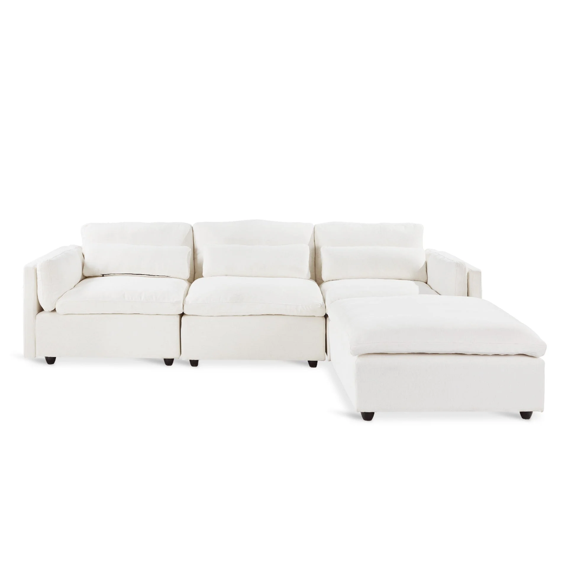 Barmouth Modular Sofa - Linen Cream - Image 8