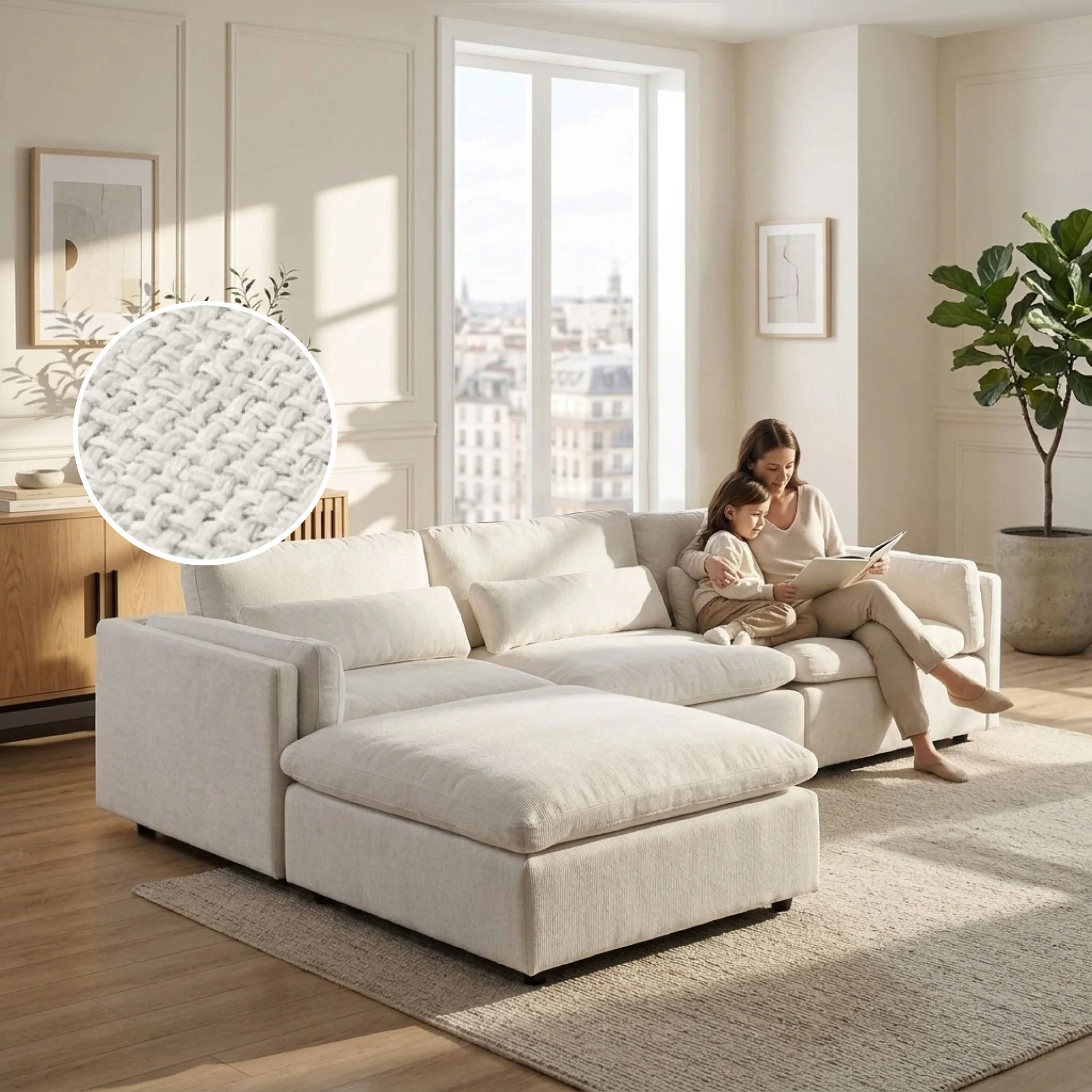 Barmouth Modular Sofa - Silver Cloud - Image 2