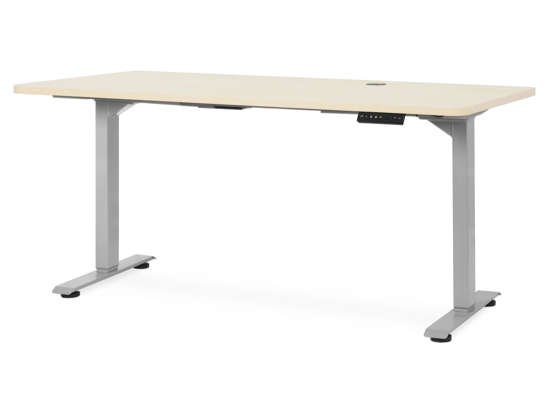BENNIE 160CM Dual Motor Electric Standing Desk - Beige - Image 4
