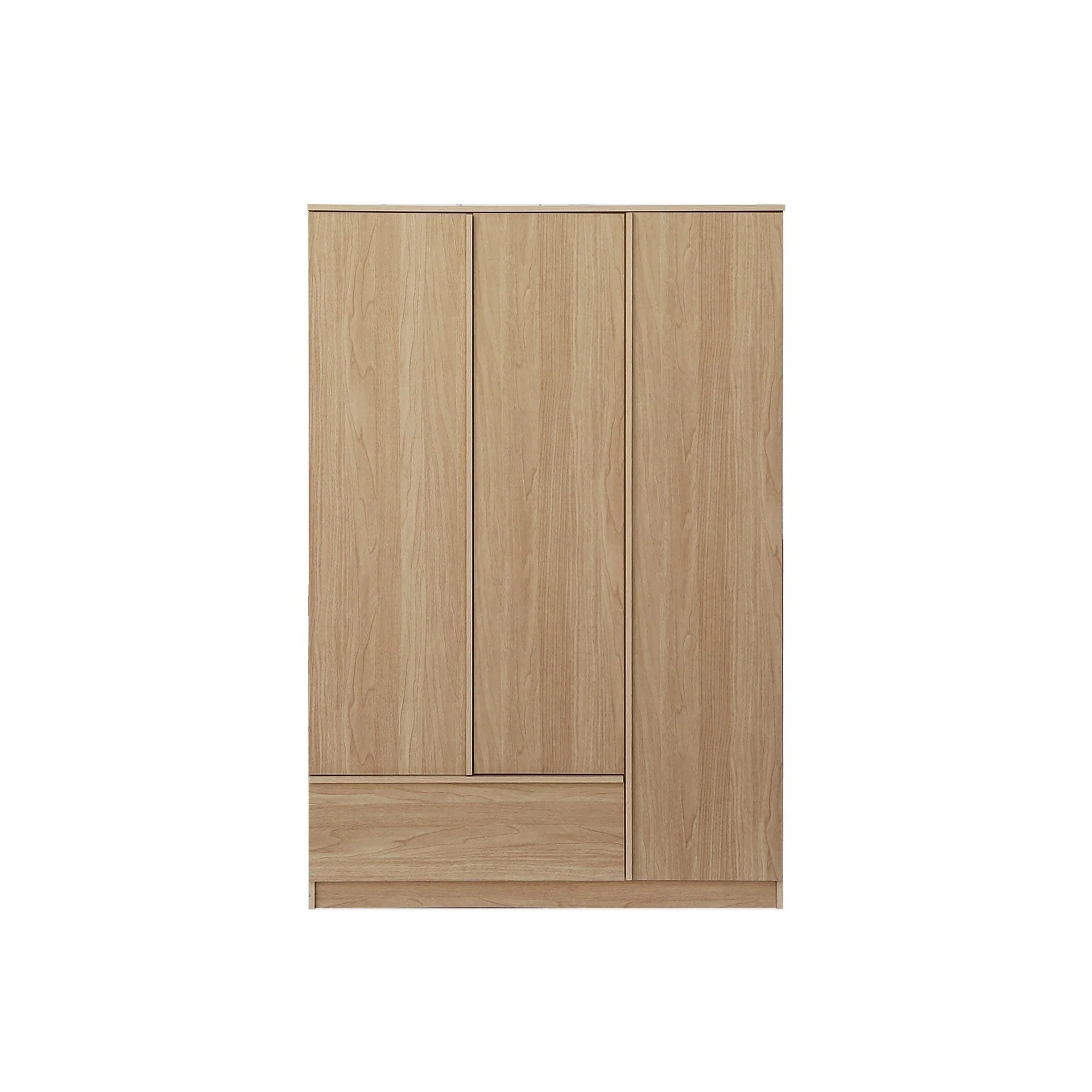 Benny 3 Door Wardrobe with Drawer - Light Teak - Image 7