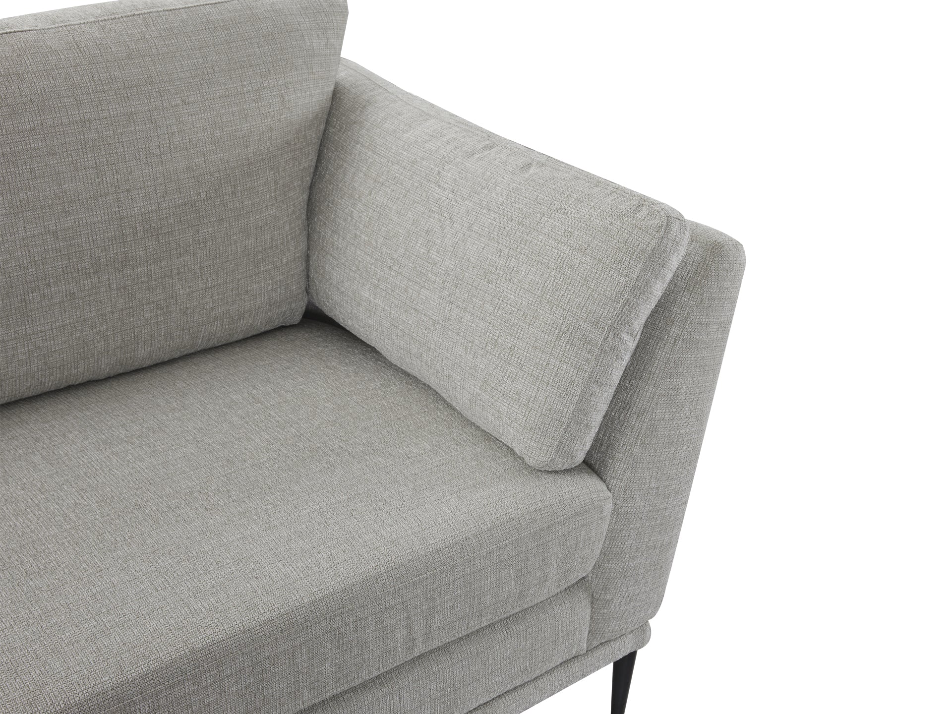 Berlin 3 Seater Sofa - Light Grey - Image 6