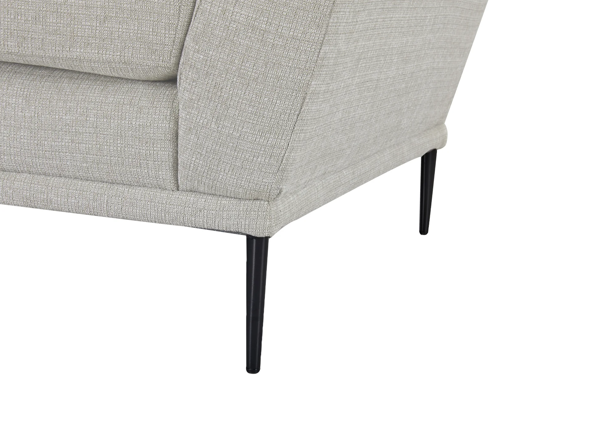 Berlin 3 Seater Sofa - Light Grey - Image 7