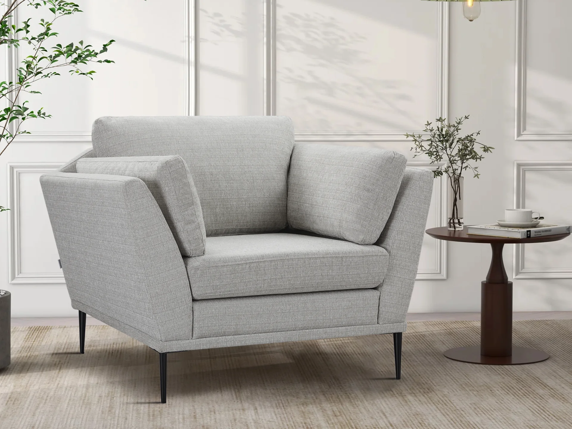 Berlin Occasional Chair - Light Grey - Image 2