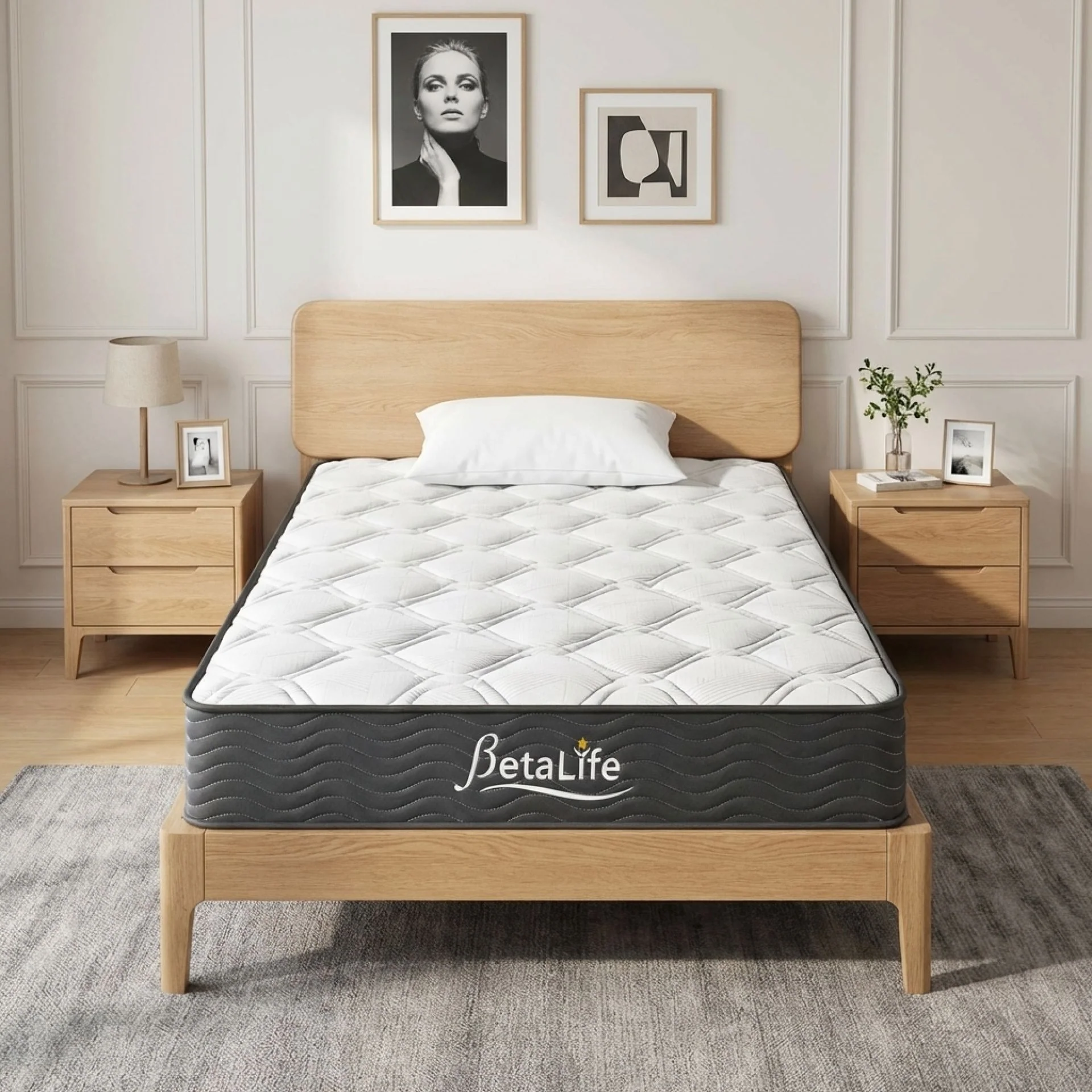 Basics Plus Bonnell Spring Mattress with Pillow - King Single