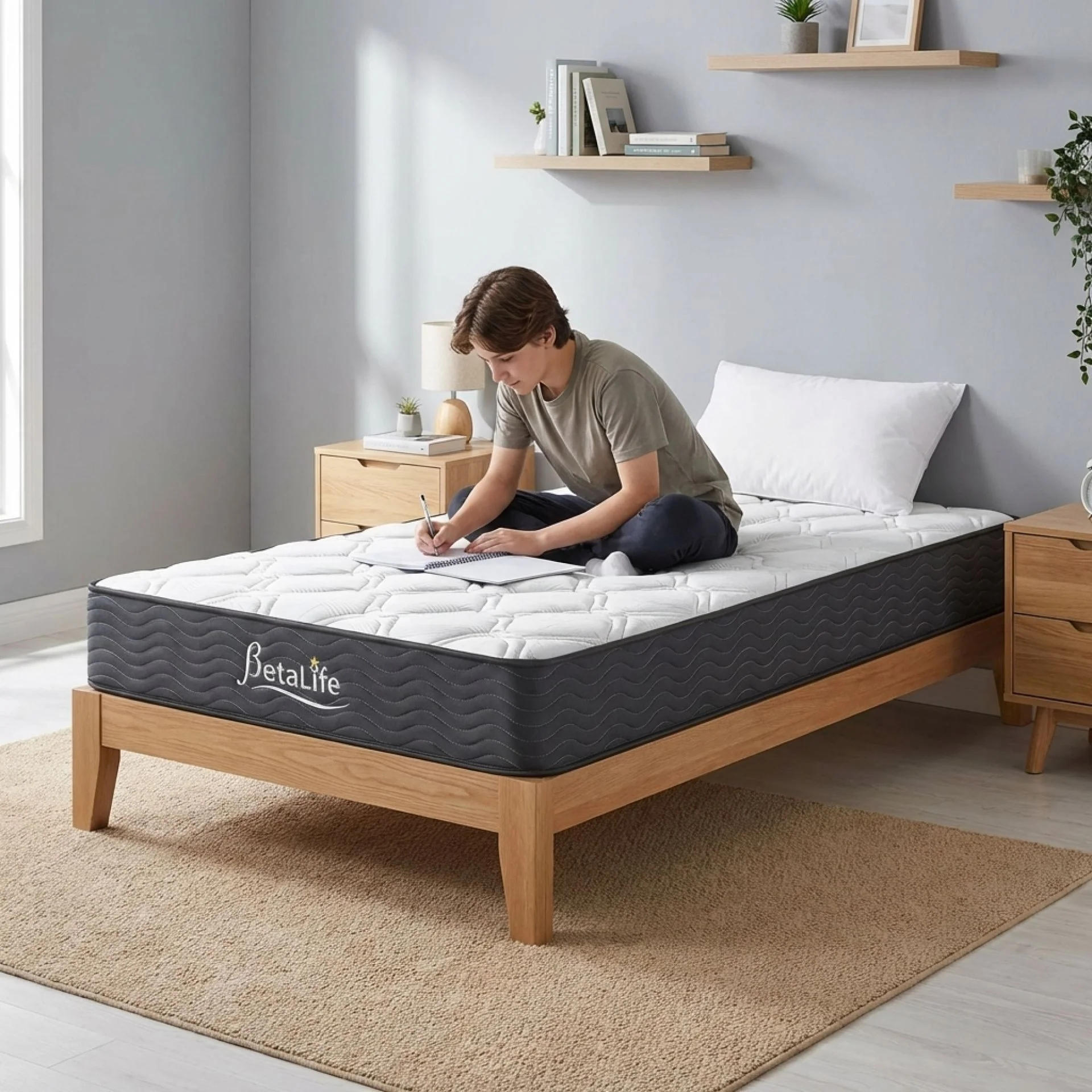 Basics Plus Bonnell Spring Mattress with Pillow - King Single - Image 20