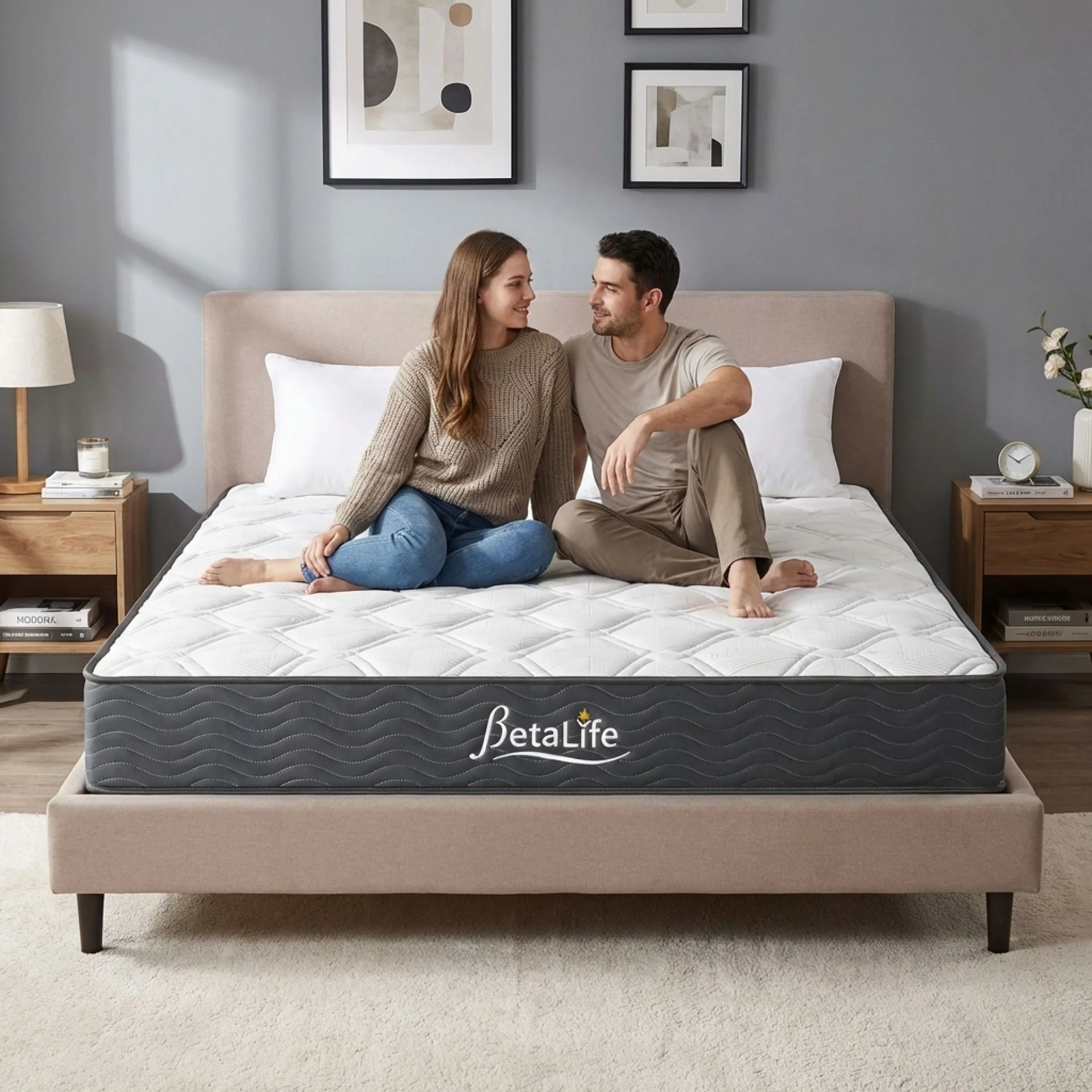 Basics Plus Bonnell Spring Mattress with Pillow - Queen - Image 18