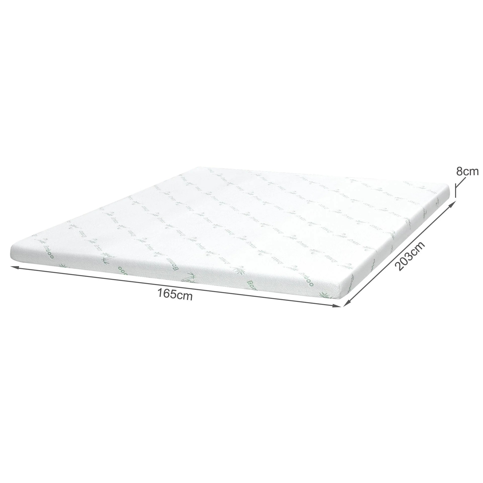 Betalife Dream Flip Dual Sided Memory Foam Mattress Topper - King - Image 8