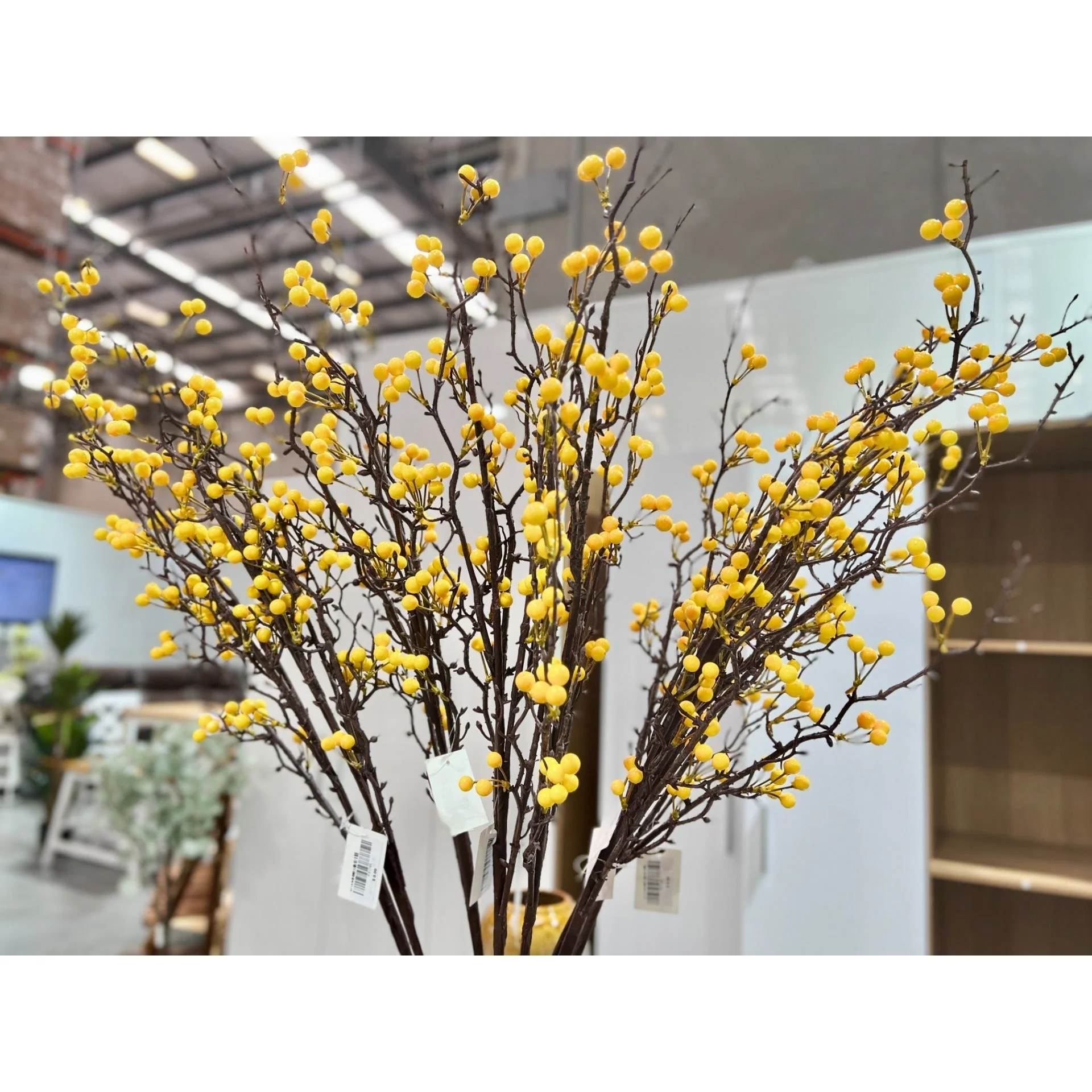 Blossom Spray Yellow 115cm