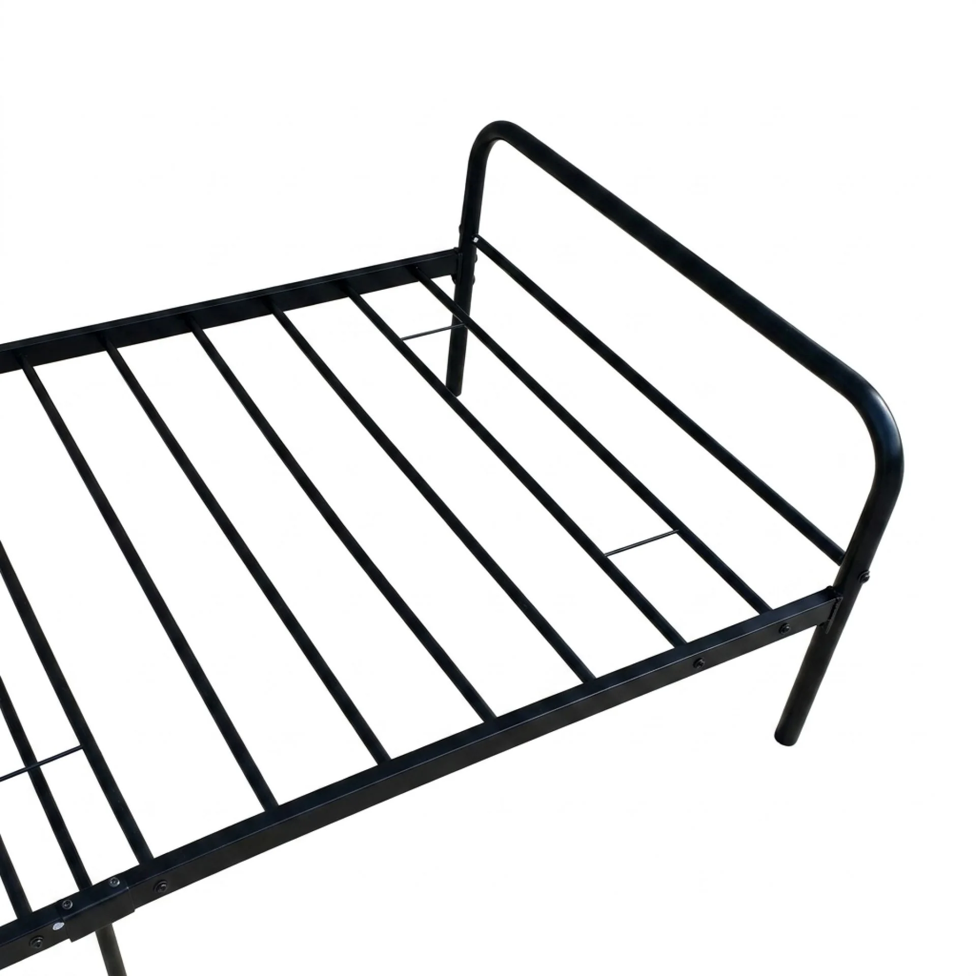 Bolt Single Metal Bed Frame - Black - Image 12