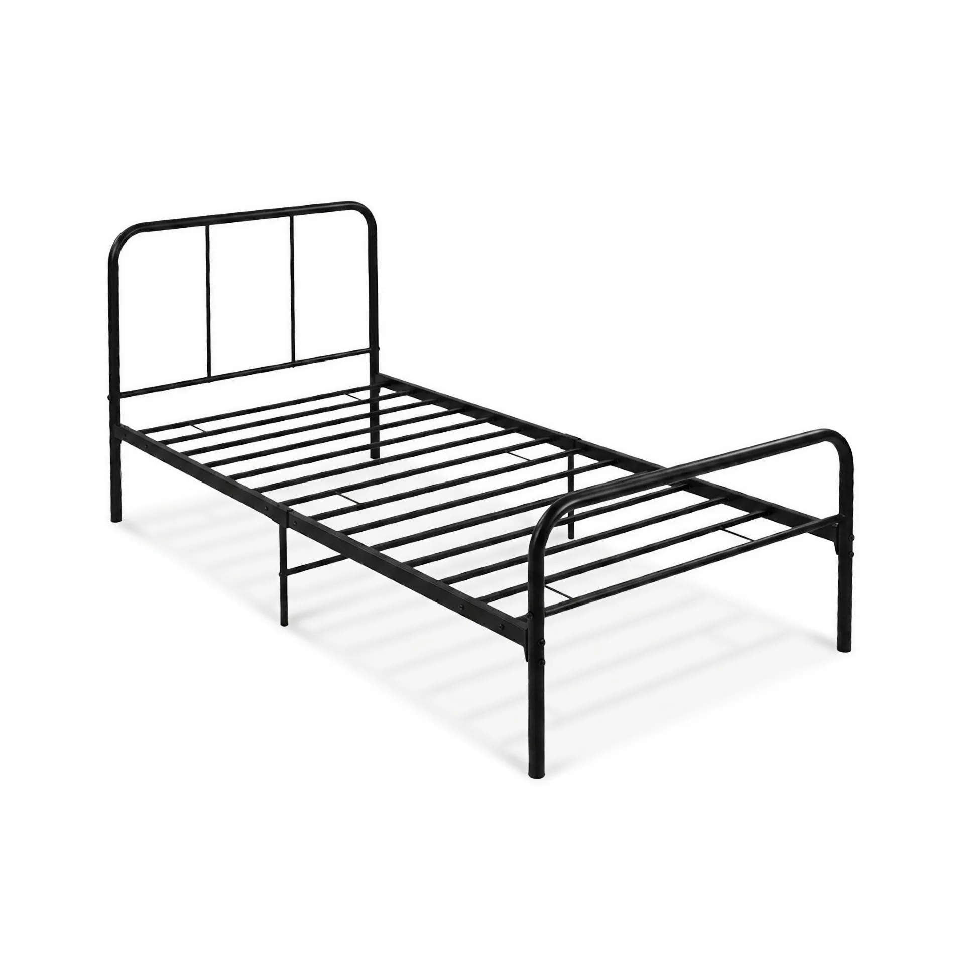 Bolt Single Metal Bed Frame - Black - Image 7