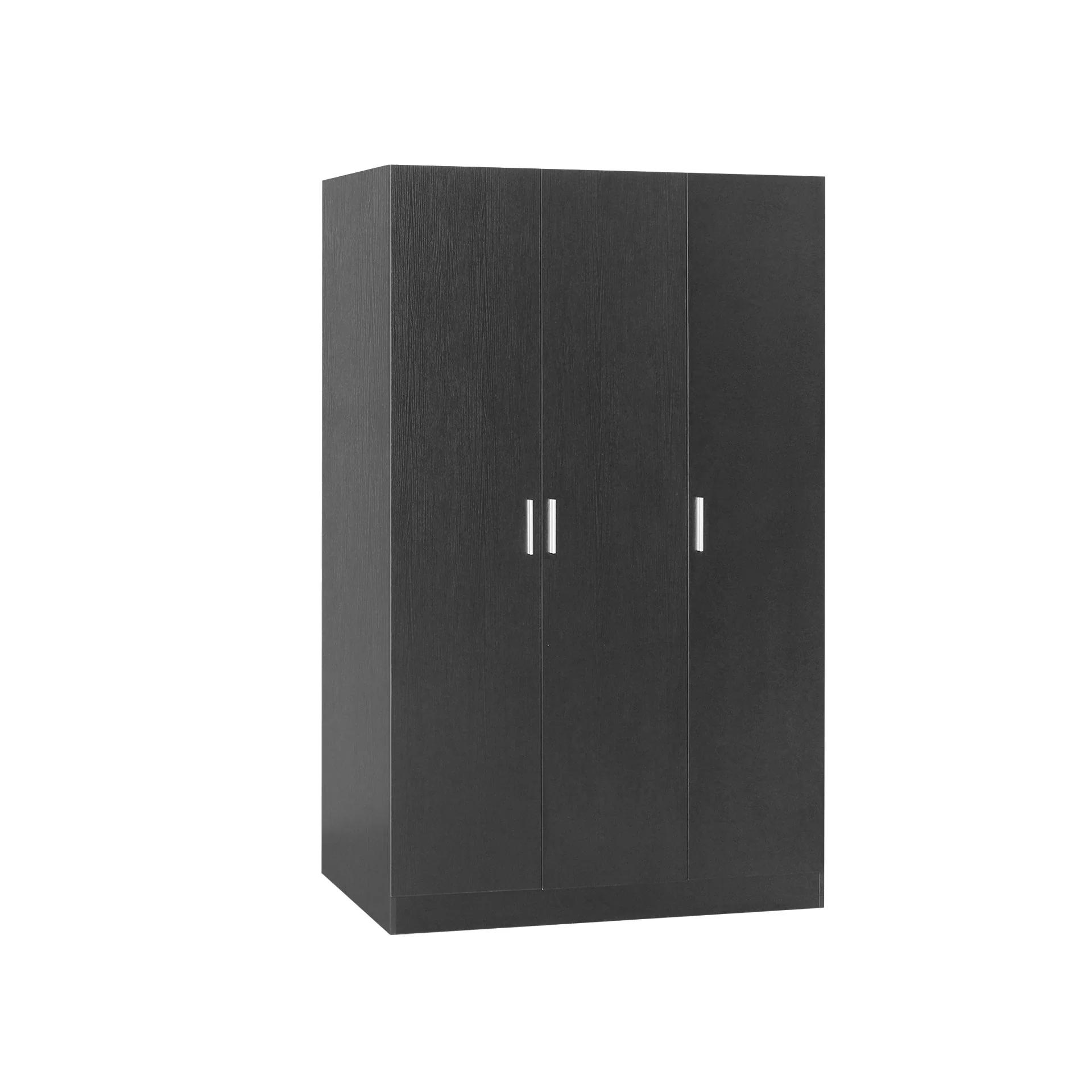 Bram 3 Door Wardrobe Cabinet - Black - Image 8