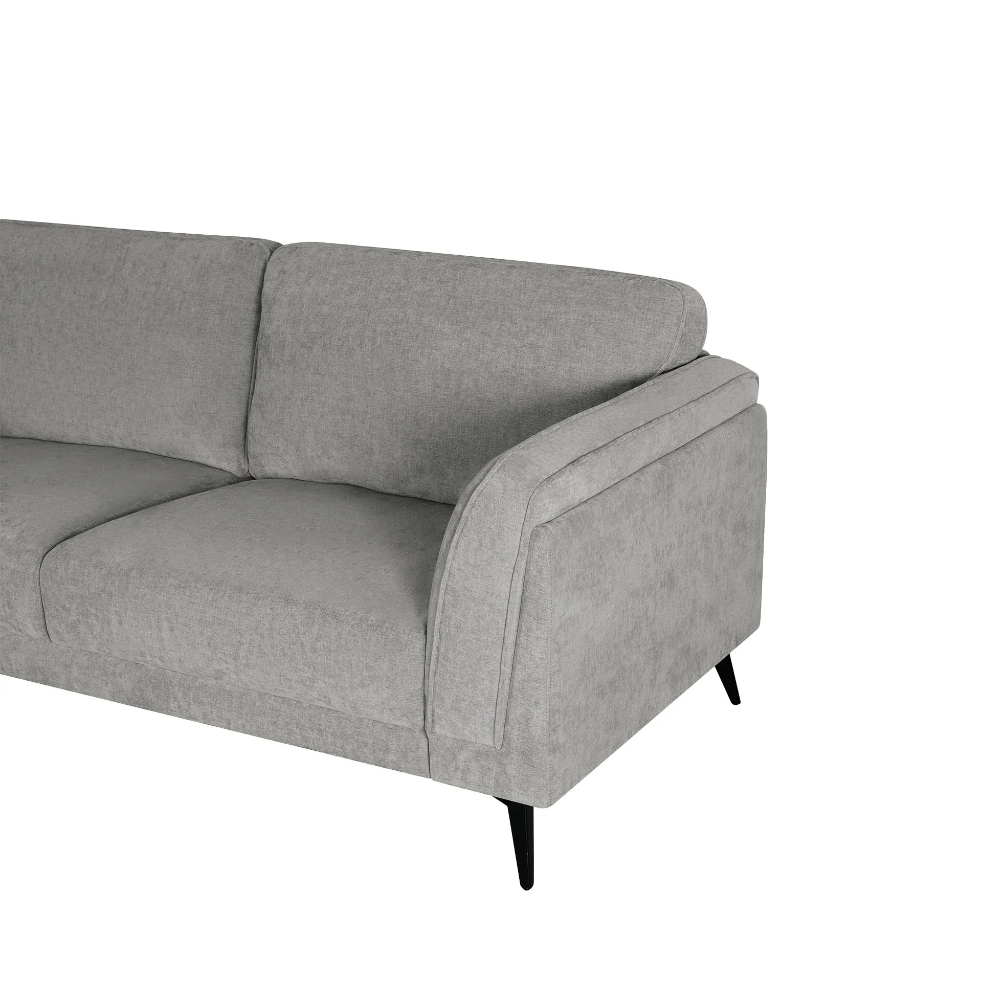 Brulo Linen 2 Seater Sofa - Grey - Image 10