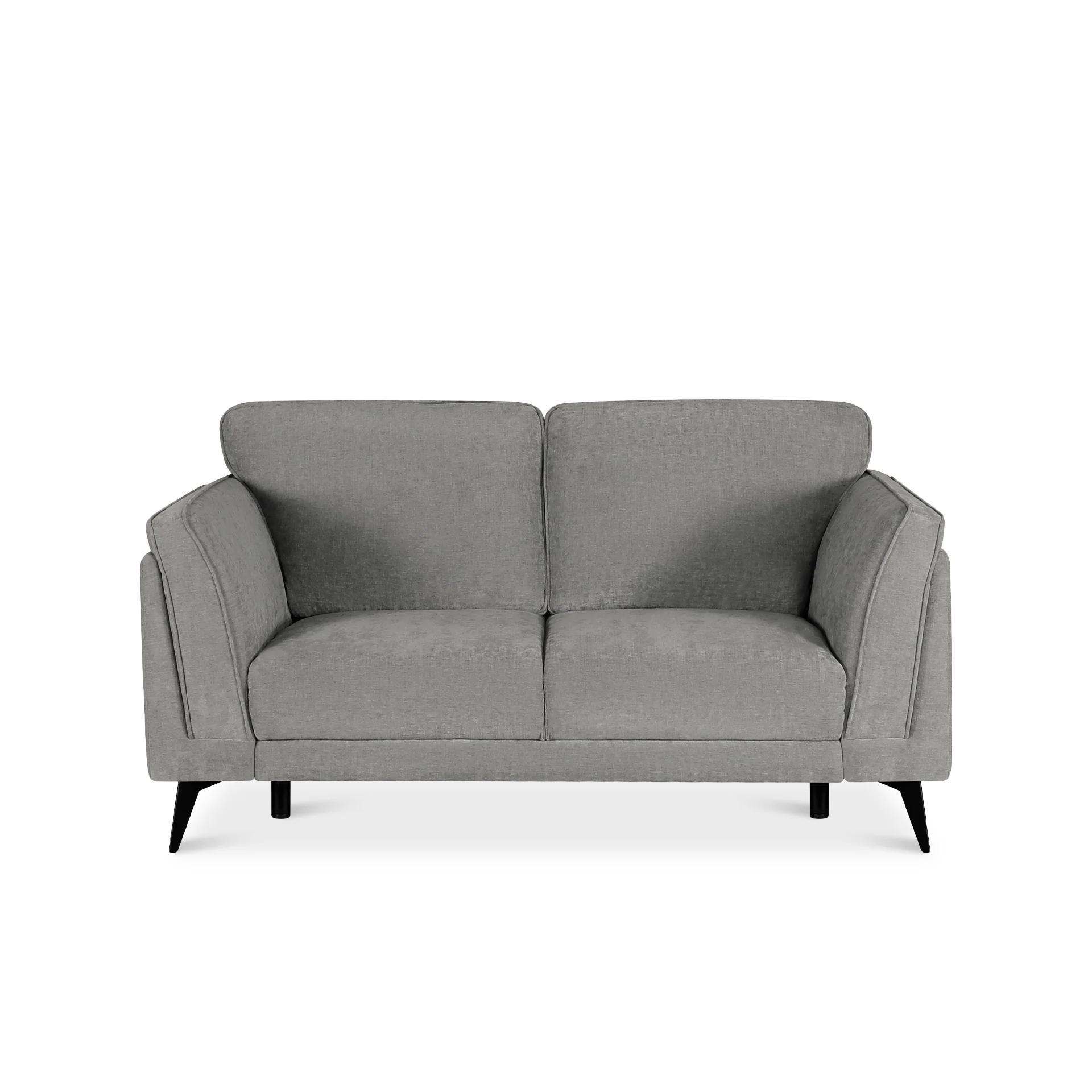 Brulo Linen 2 Seater Sofa - Grey - Image 8