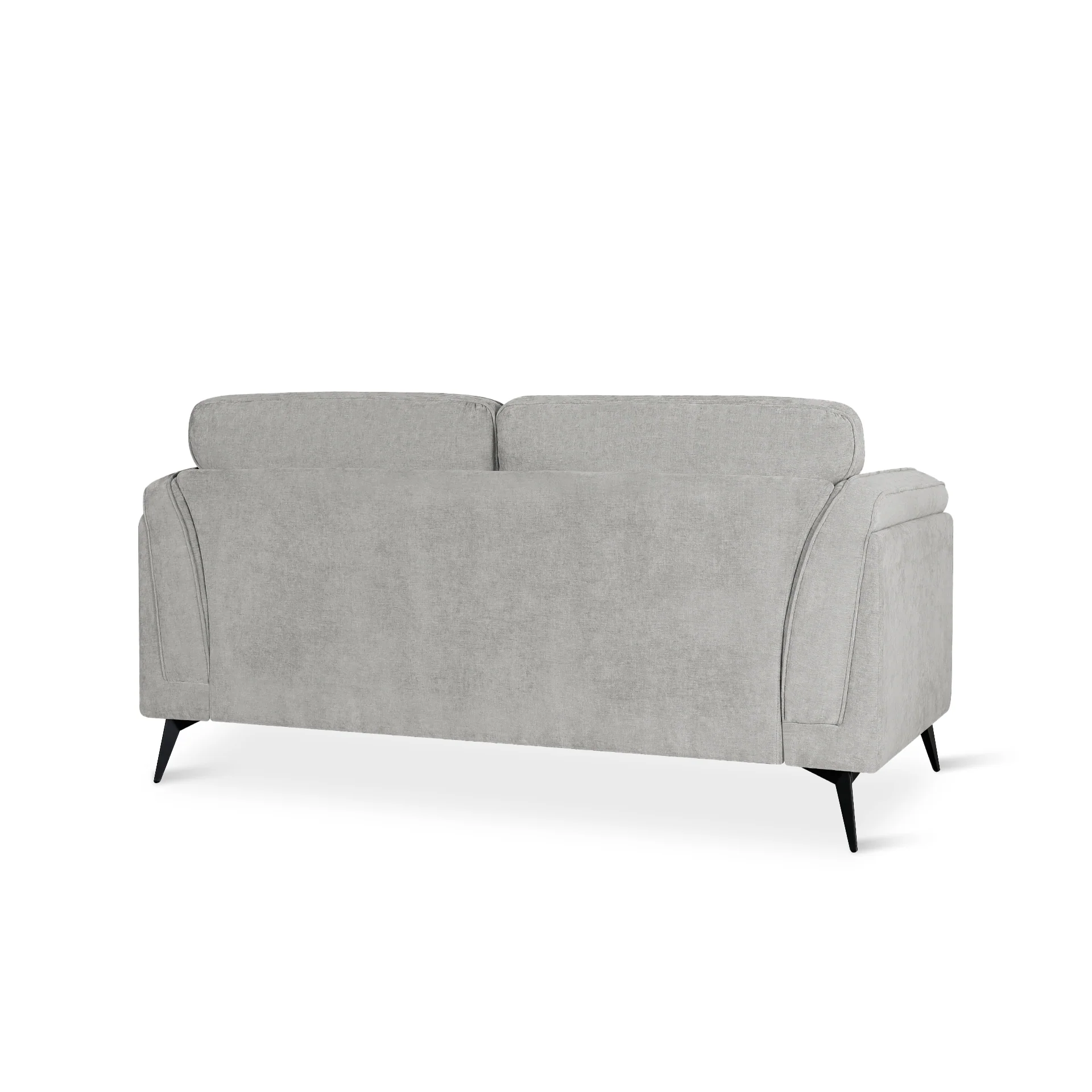 Brulo Linen 2 Seater Sofa - Light Grey - Image 9