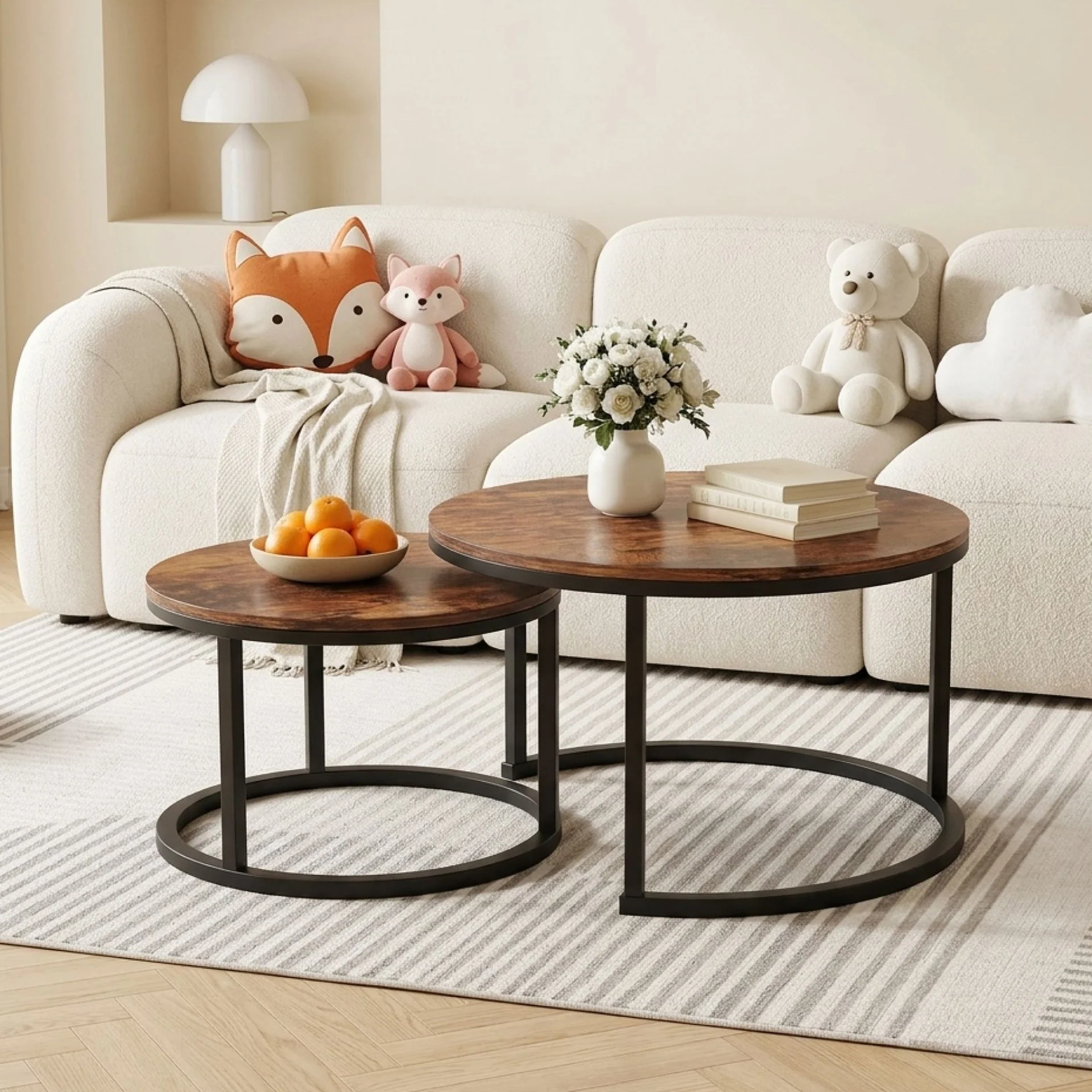 Buir Nesting Coffee Table - Set of 2 - Light Cherry