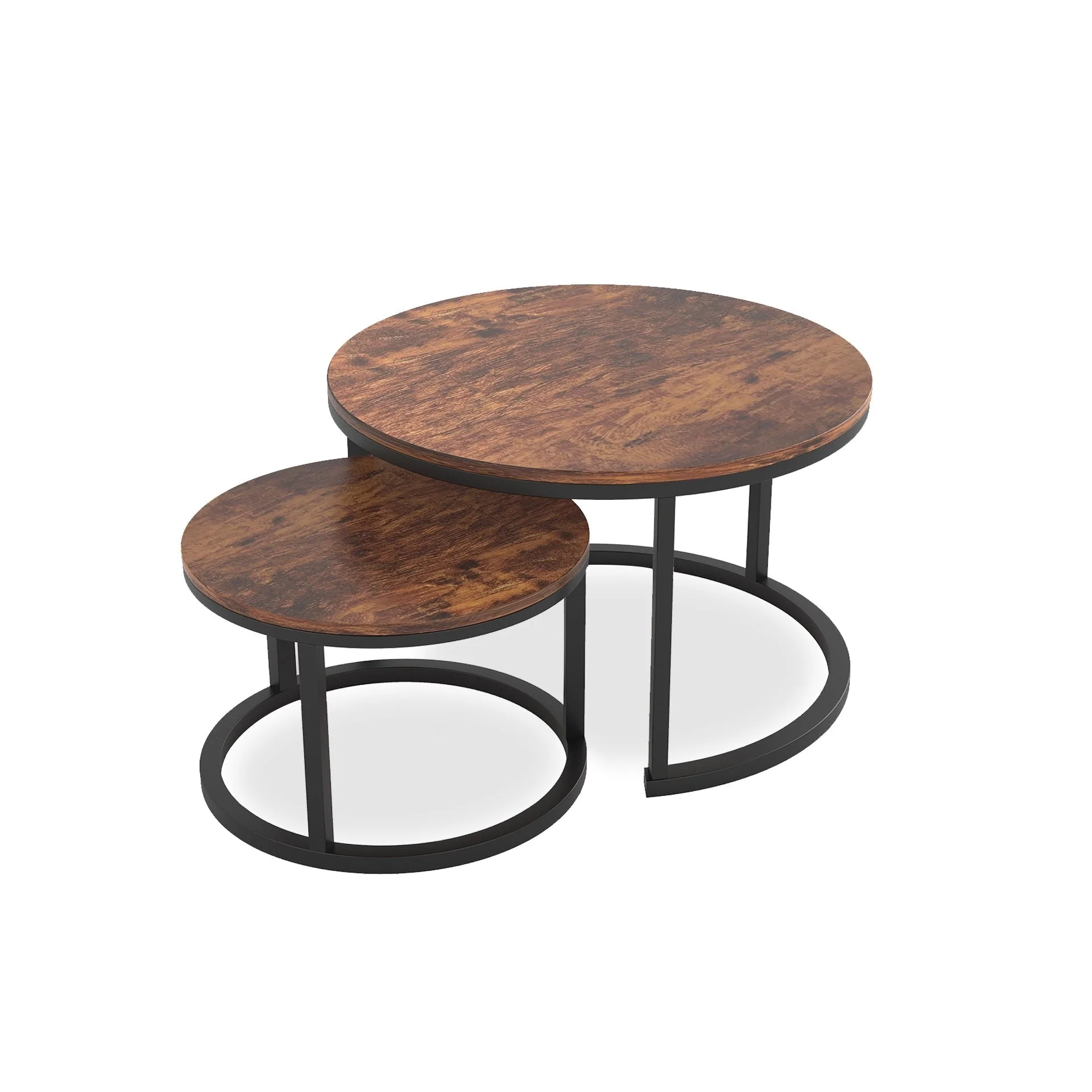 Buir Nesting Coffee Table - Set of 2 - Light Cherry - Image 7