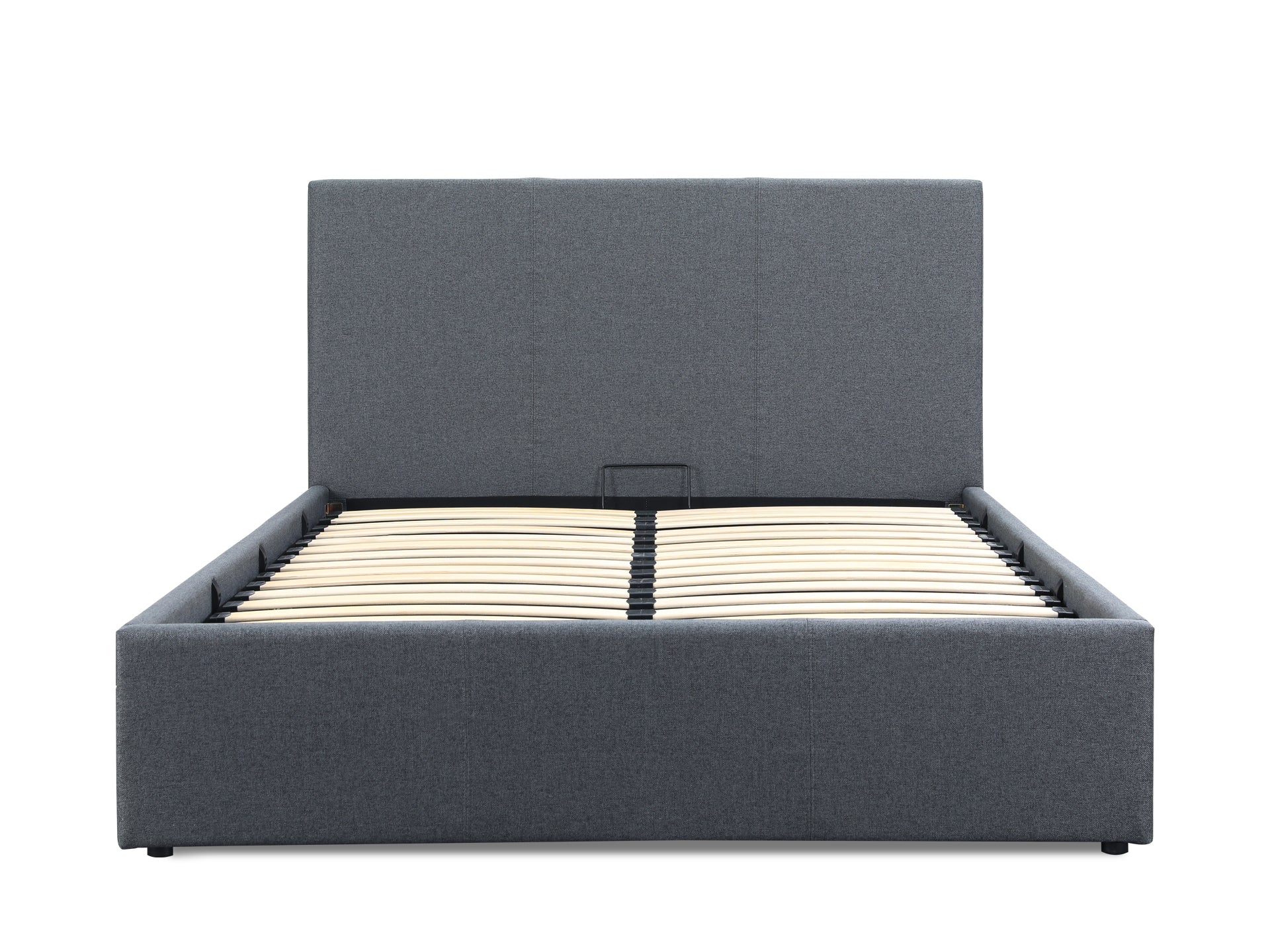 Carbine Double Gas Lift Storage Bed Frame - Dark Grey - Image 4