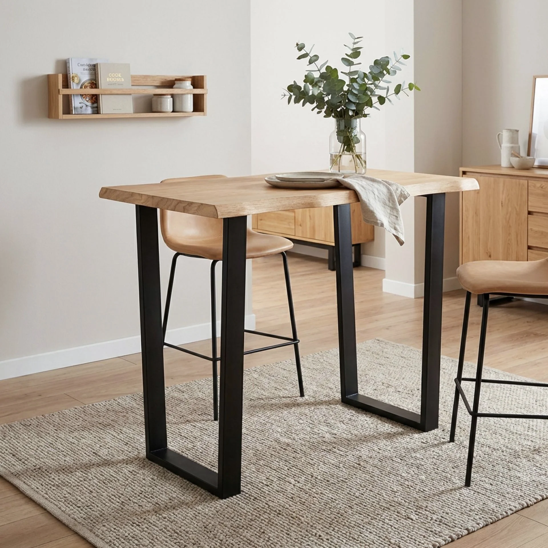 Carmine Bar Table 120 x 80cm - White Oak