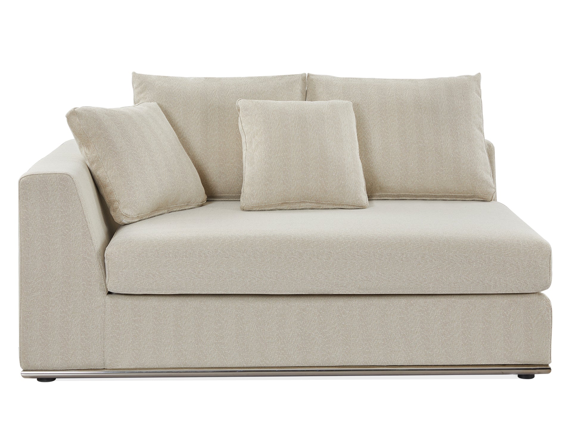 Castine Modular Sectional Sofa - Left Facing Arm - Beige - Image 3