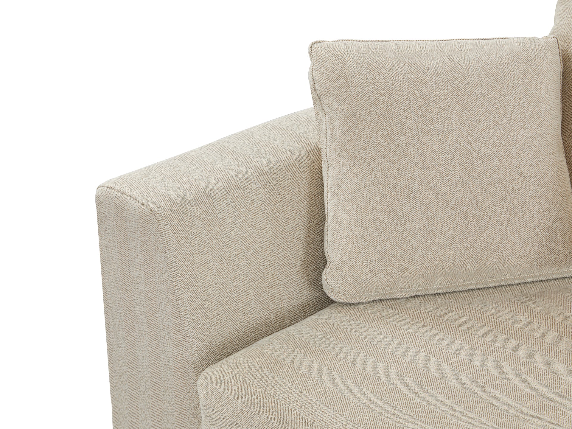Castine Modular Sectional Sofa - Left Facing Arm - Beige - Image 5