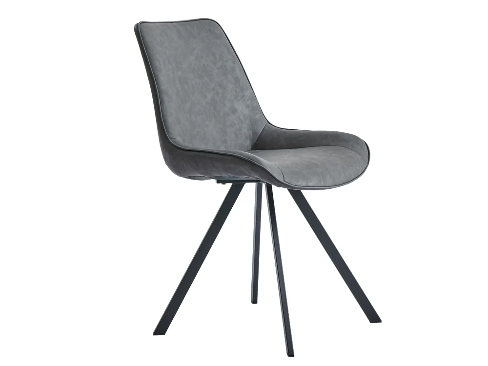 CECILIA 4PCS Dining Chair - DARK GREY - Image 6