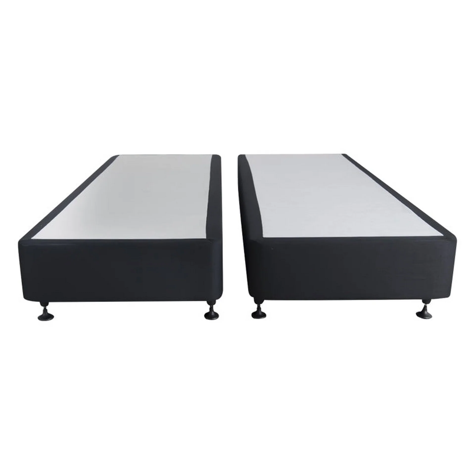CHARLES Fabric California King Split Bed Base 4 Drawers - BLACK - Image 8