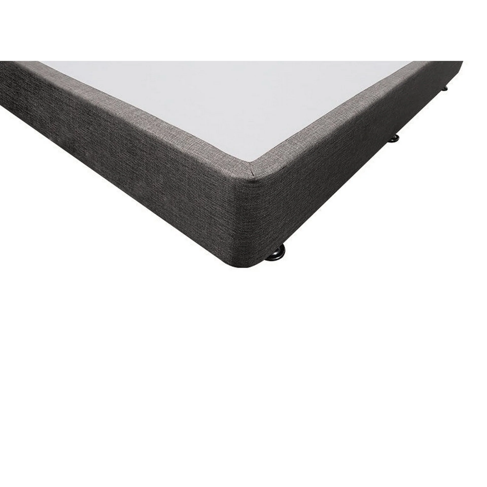 CHARLES Fabric Single Bed Base 2 Drawers - SLATE - Image 6