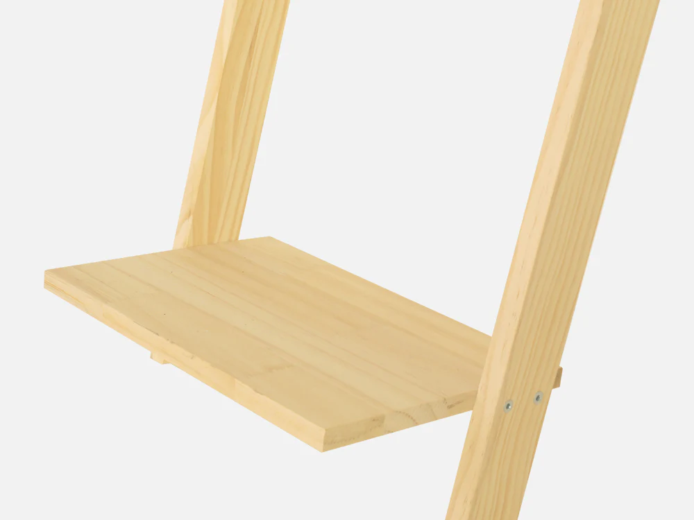 CHILKA 4 Tier Ladder Shelf - Oak - Image 7